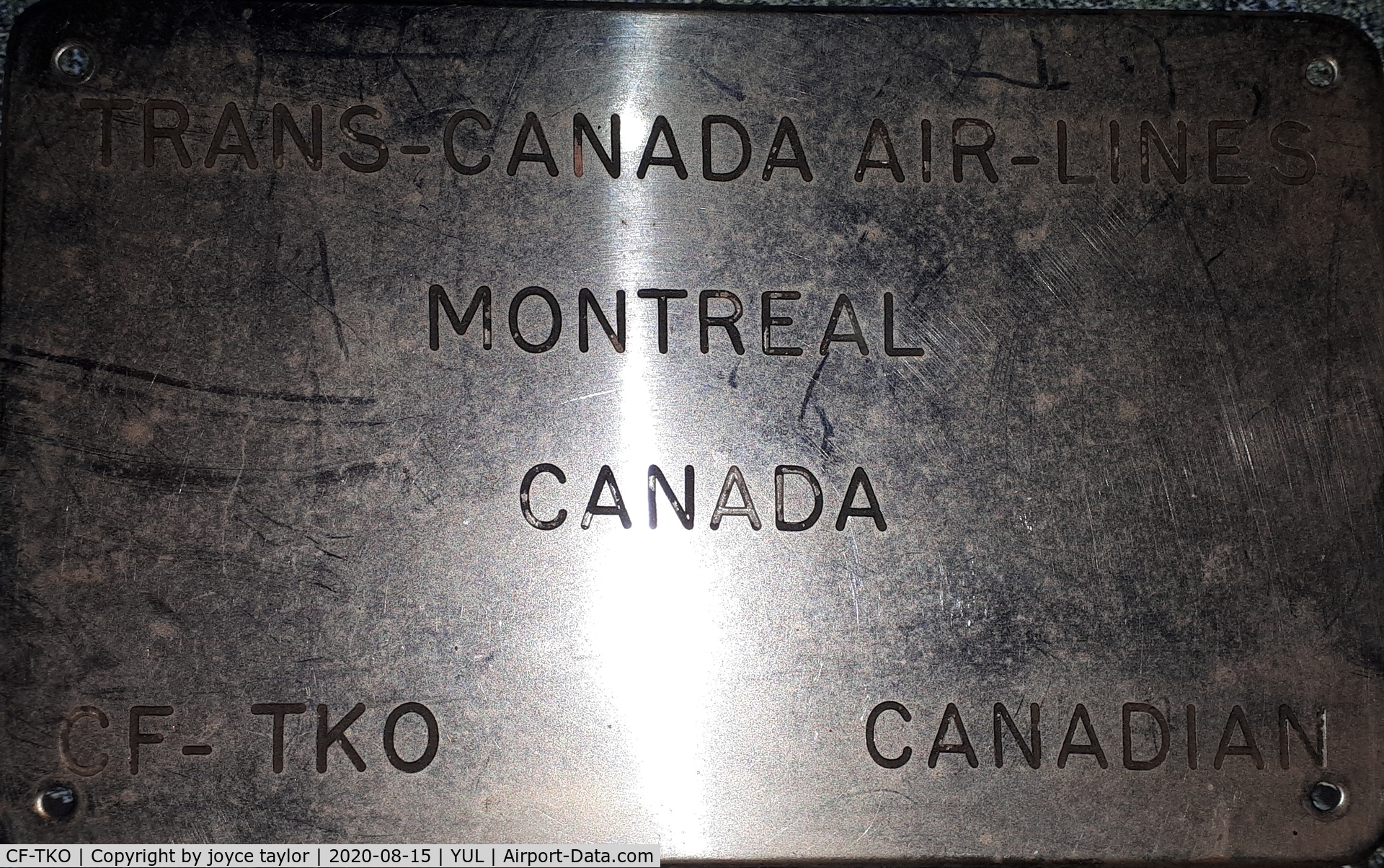 CF-TKO, 1961 Vickers Vanguard 952 C/N 738, My Dad retired from Air Canada in 1972. This was in his memorobilia.