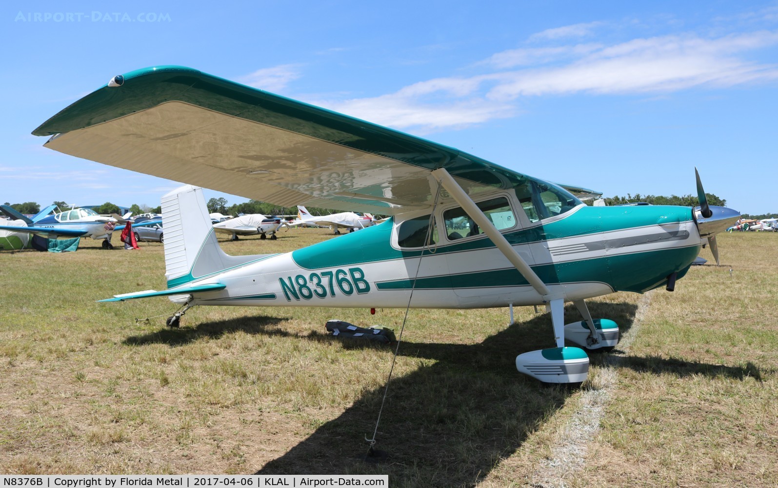 N8376B, 1957 Cessna 172 C/N 36176, Not so common tail dragger version of a Cessna 172