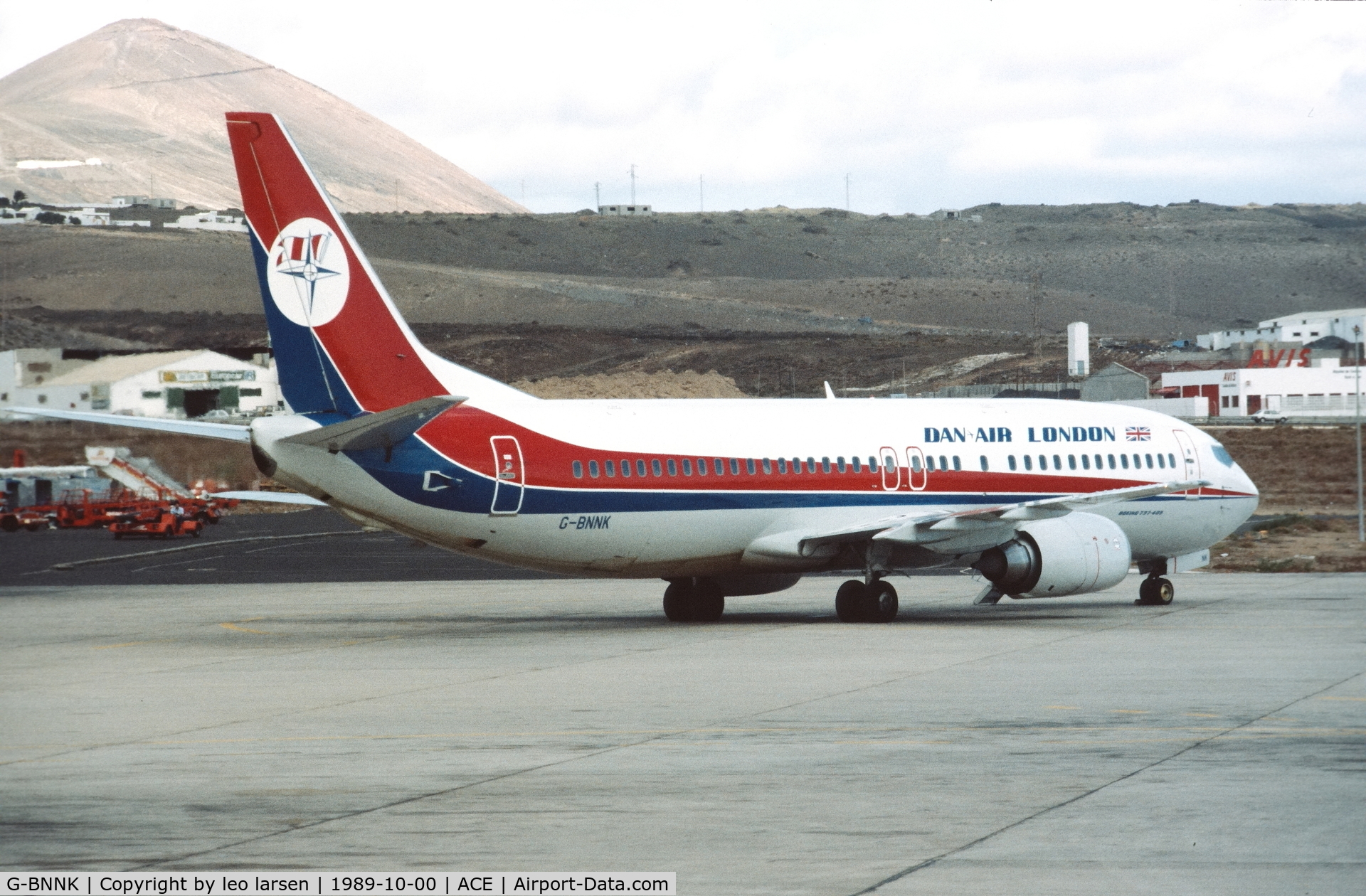 G-BNNK, 1988 Boeing 737-4Q8 C/N 24069, Lanzarote 10.89