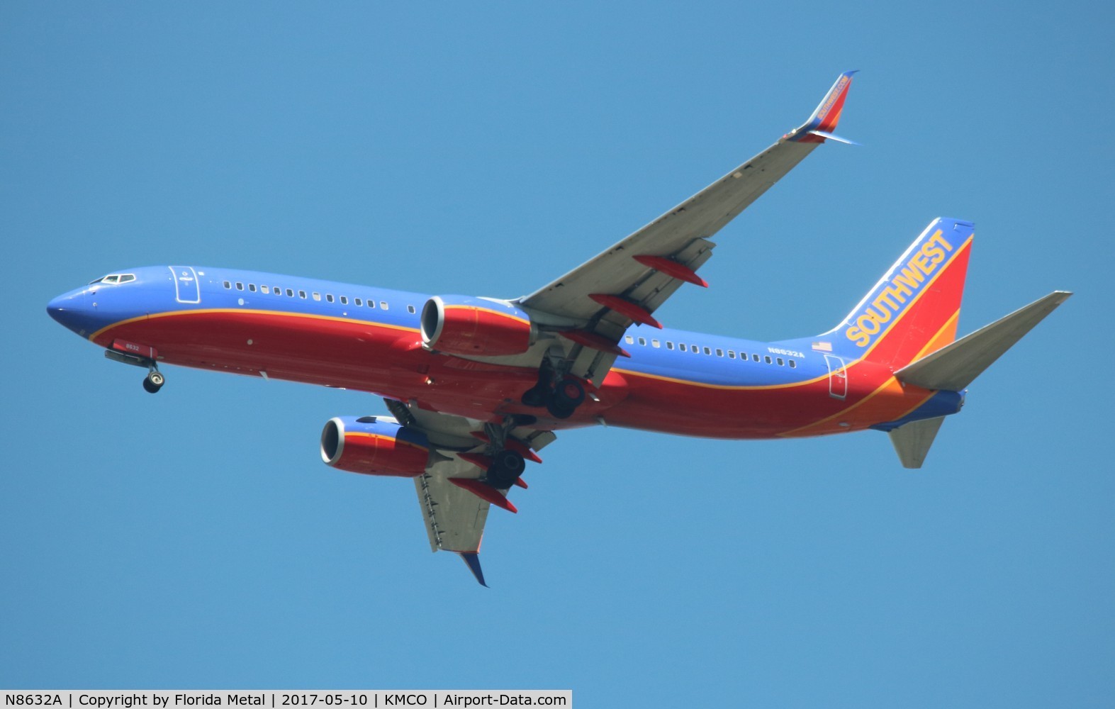 N8632A, 2014 Boeing 737-8H4 C/N 60082, SWA 737-800