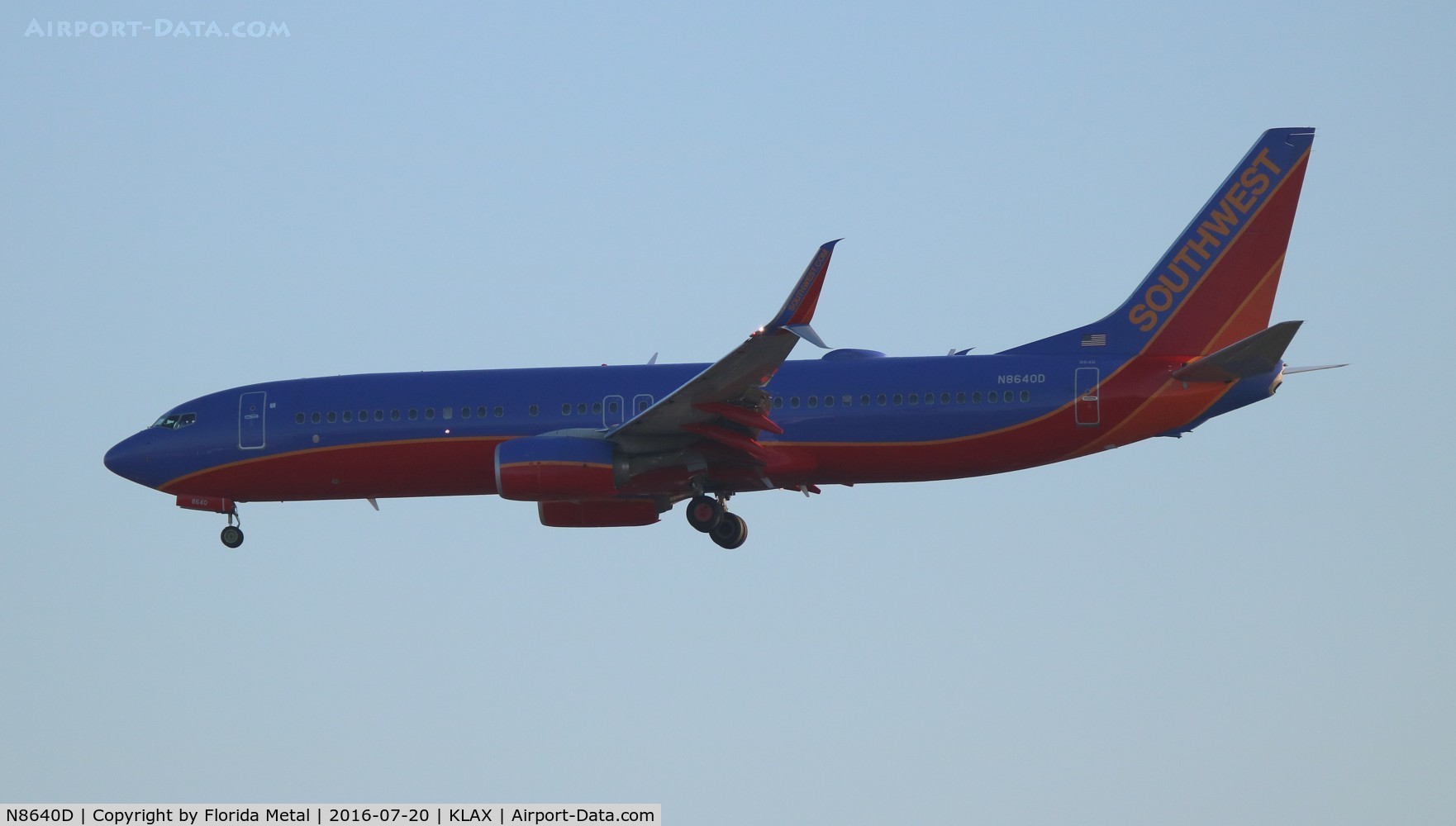 N8640D, 2014 Boeing 737-8H4 C/N 60084, SWA 737-800
