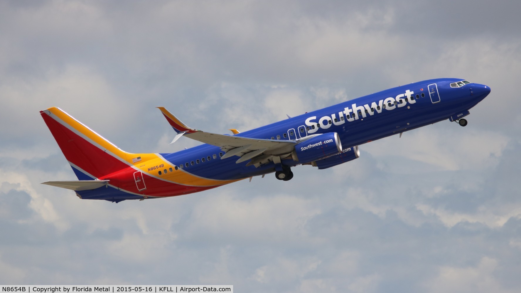 N8654B, 2014 Boeing 737-8H4 C/N 37045, WN 737-800