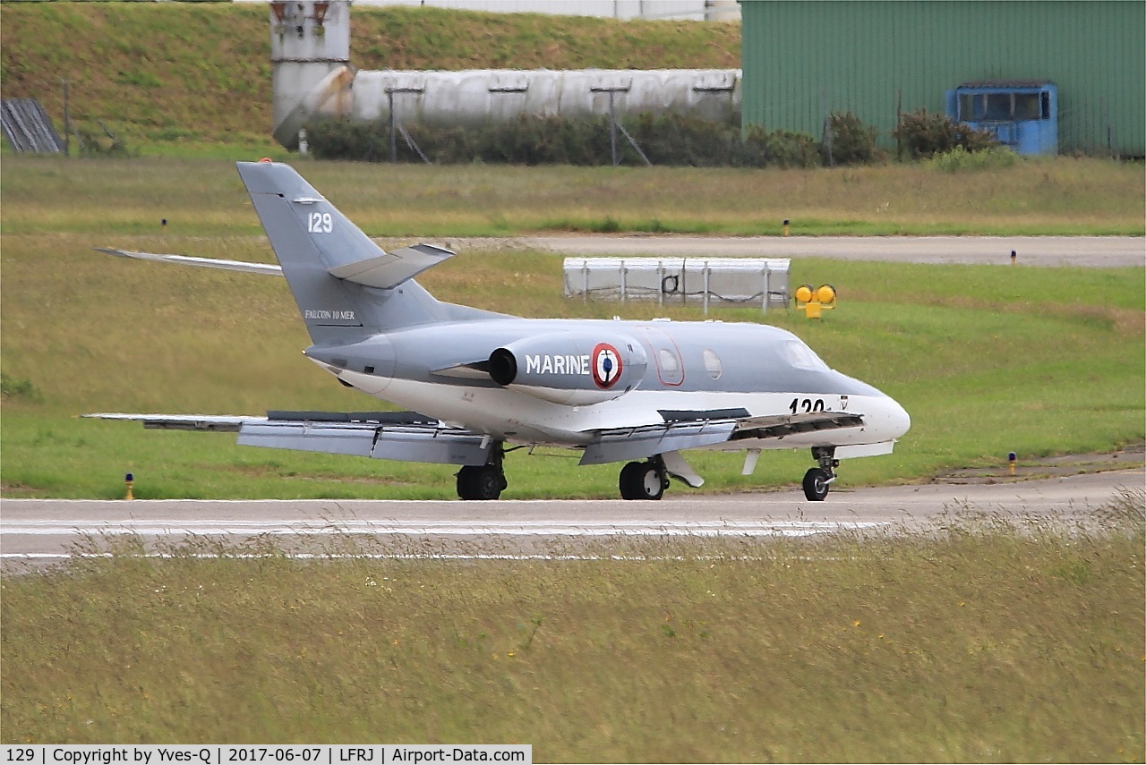 129, 1978 Dassault Falcon 10MER C/N 129, Dassault Falcon 10MER, taxiing, Landivisiau Naval Air Base (LFRJ) Tiger Meet 2017