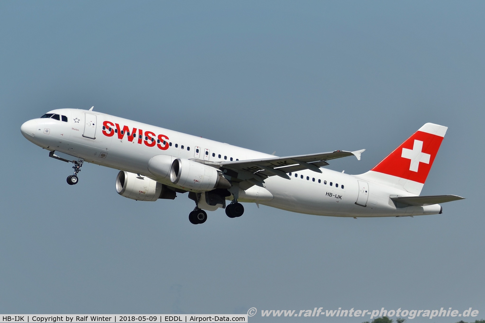 HB-IJK, 1996 Airbus A320-214 C/N 596, Airbus A320-214 - LX SWR Swiss International Air Lines 'Wissigstock'  - 596 - HB-IJK - 09.05.2018 - DUS