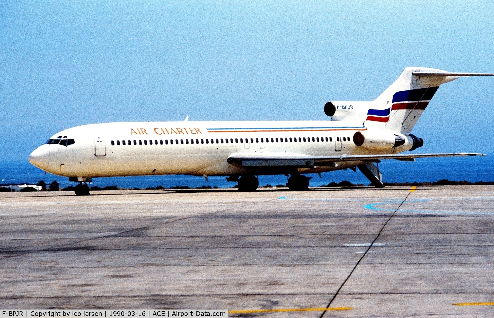 F-BPJR, 1972 Boeing 727-228 C/N 20538, Lanzarote 16.3.1990