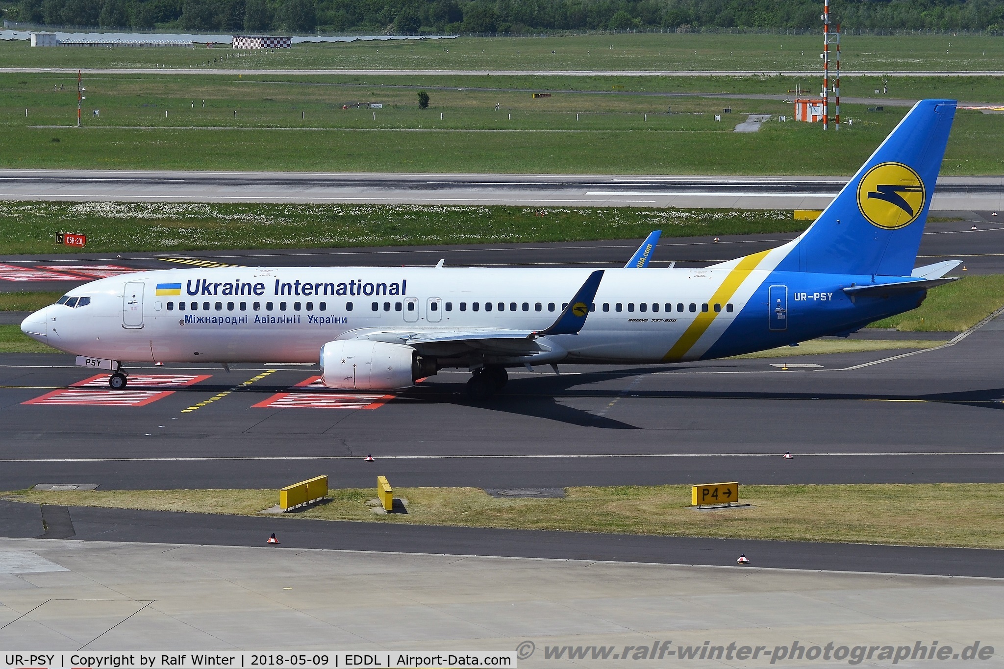 UR-PSY, 2006 Boeing 737-8EH C/N 34281, Boeing 737-8EH(W) - PS AUI Ukraine International Airlines - 34281 - UR-PSY - 09.05.2018 - DUS
