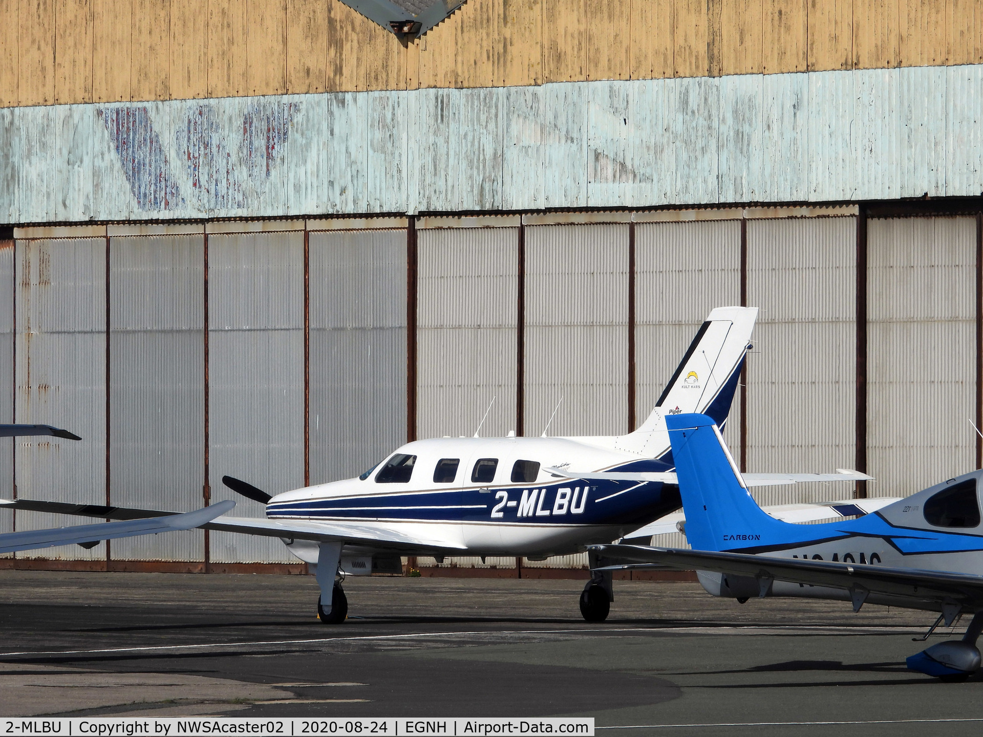 2-MLBU, Piper PA-46-350P Malibu Mirage Malibu Mirage C/N 4636110, Static at Blackpool airport