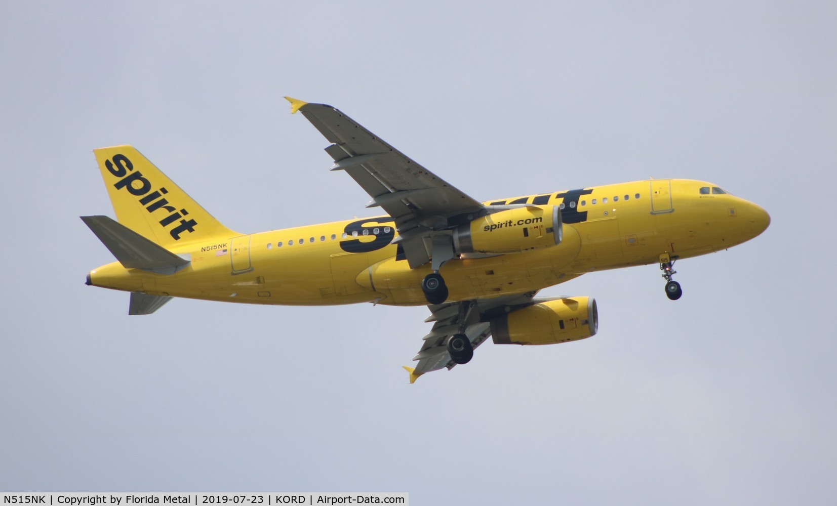 N515NK, 2006 Airbus A319-132 C/N 2698, ORD 2019