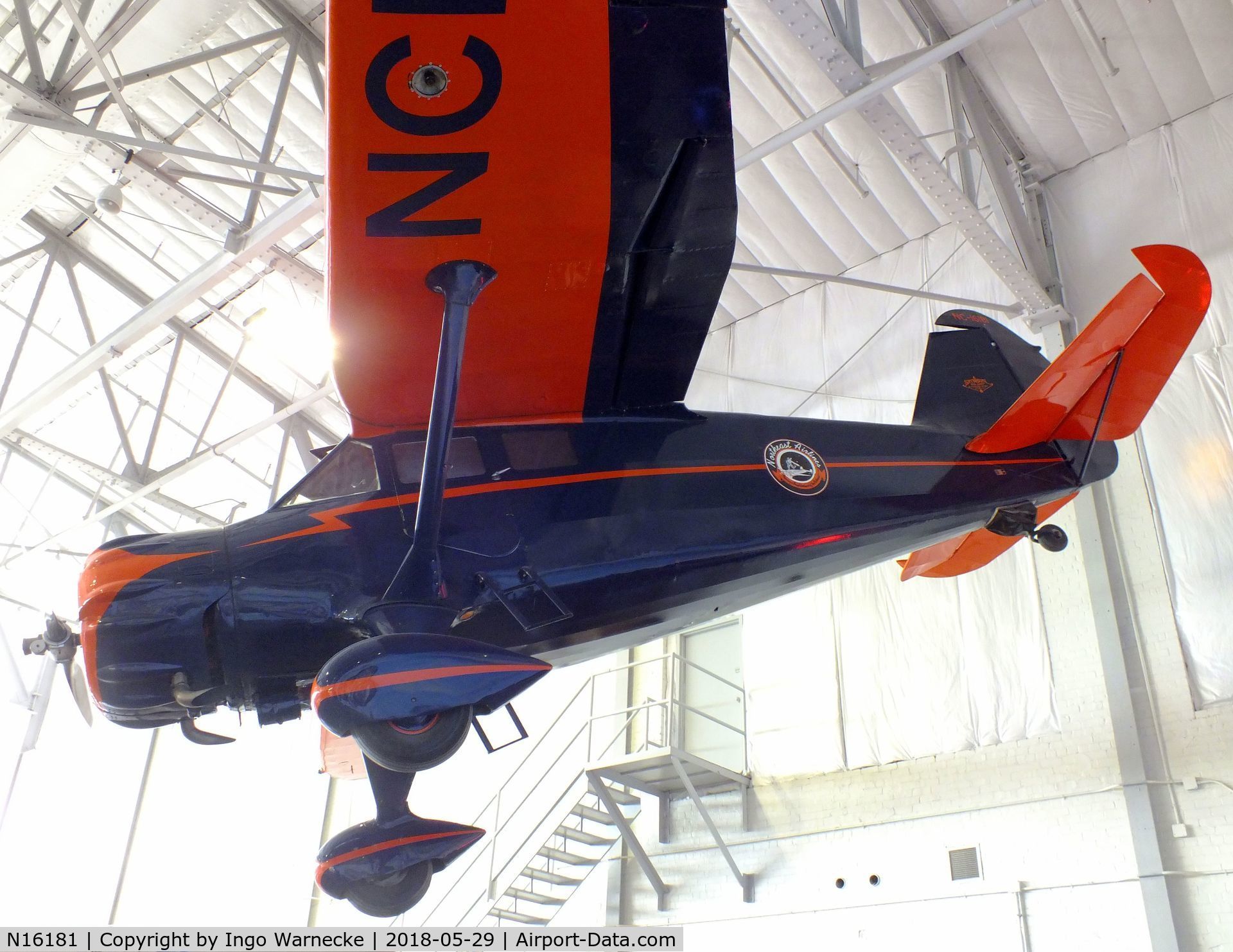 N16181, 1936 Stinson SR-8E Reliant C/N 9755, Stinson SR-8E Reliant at the Delta Flight Museum, Atlanta GA