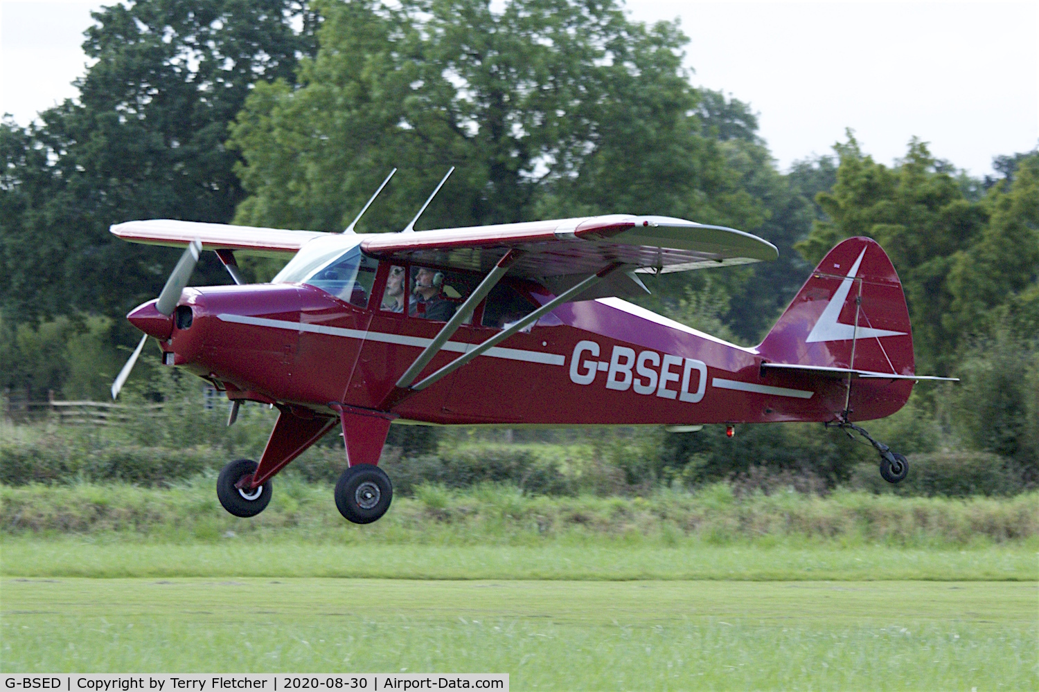 G-BSED, 1957 Piper PA-22-160 Tri Pacer C/N 22-6377, At Stoke Golding