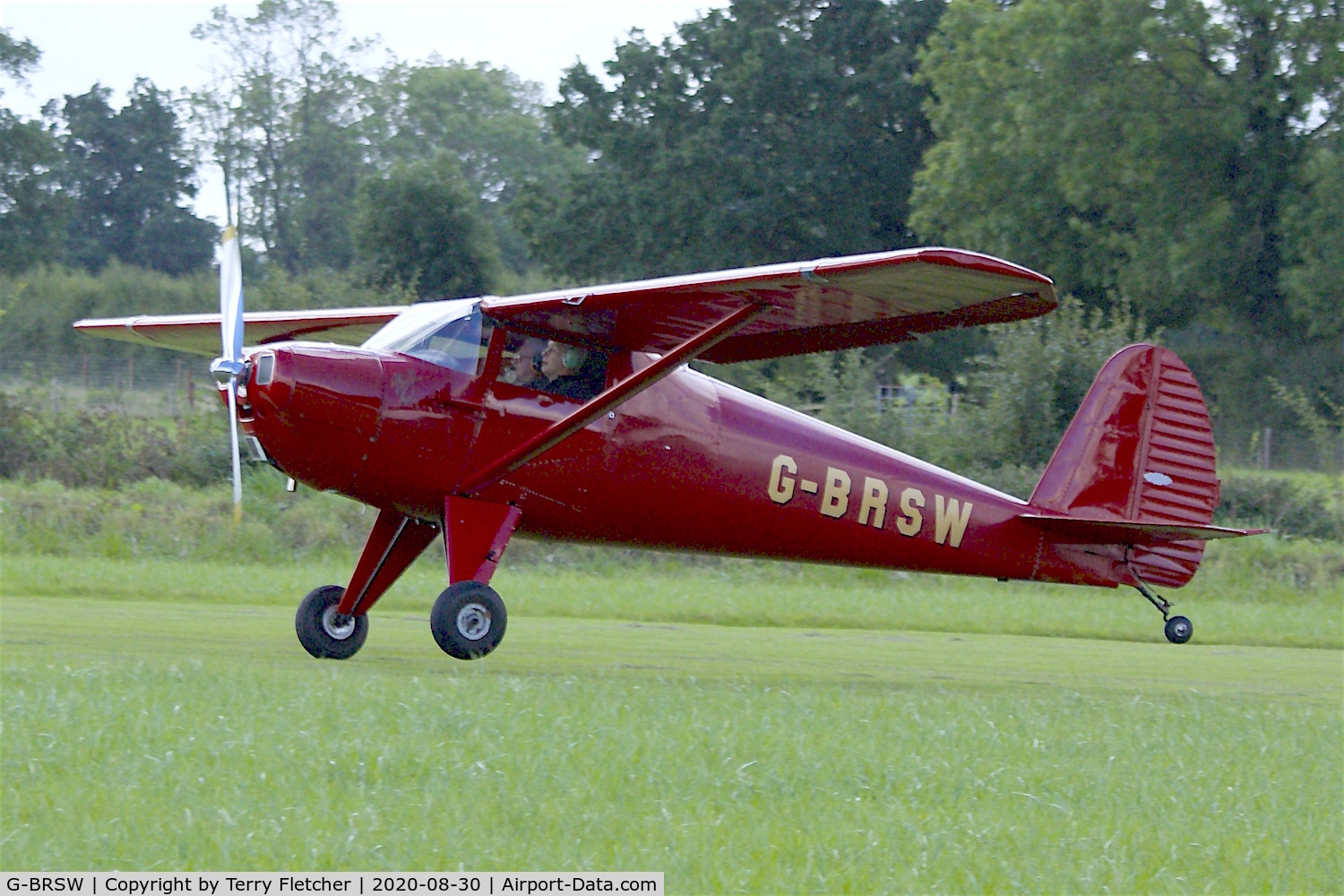 G-BRSW, 1946 Luscombe 8A C/N 3249, At Stoke Golding