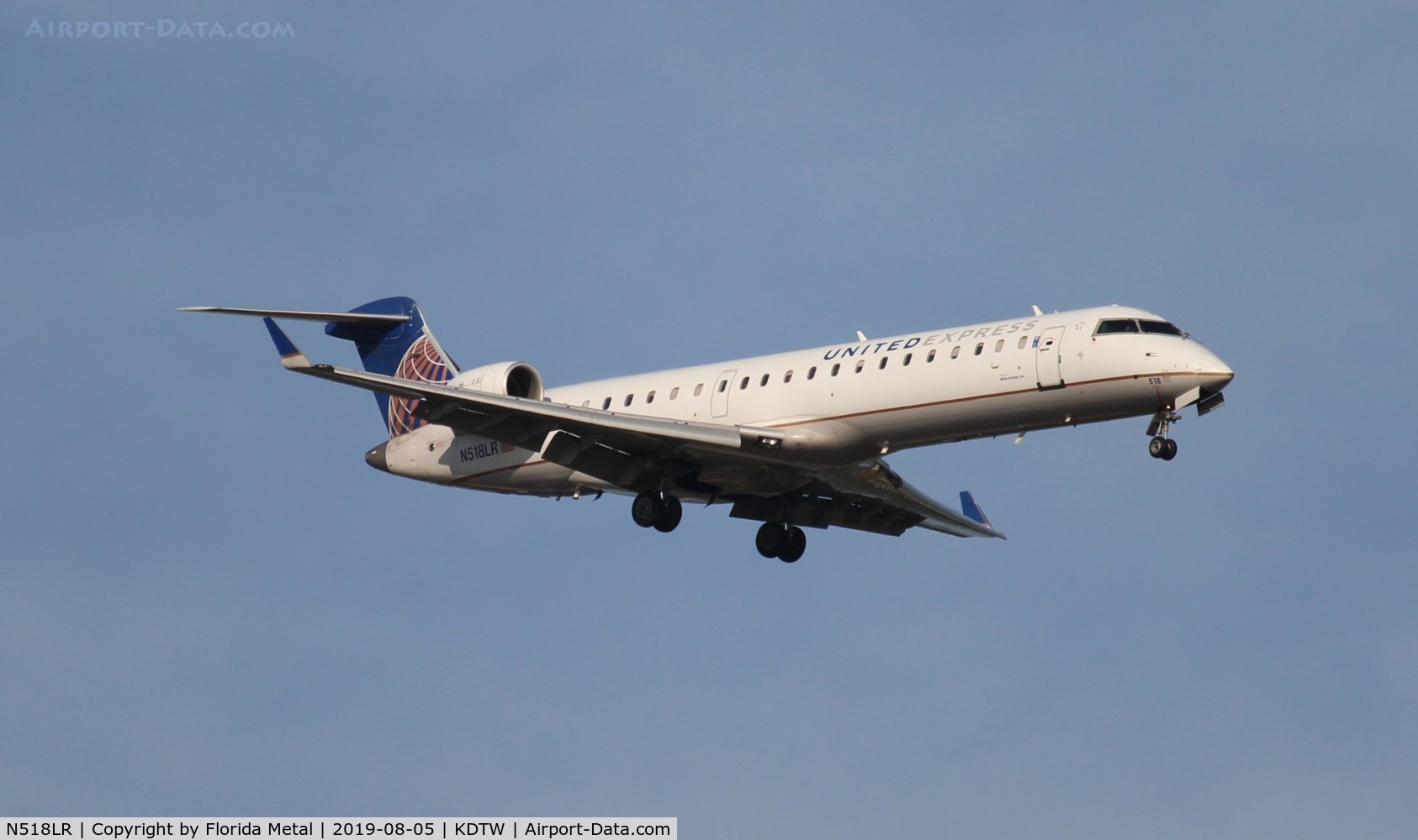 N518LR, 2006 Bombardier CRJ-700 (CL-600-2C10) Regional Jet C/N 10259, DTW 2019