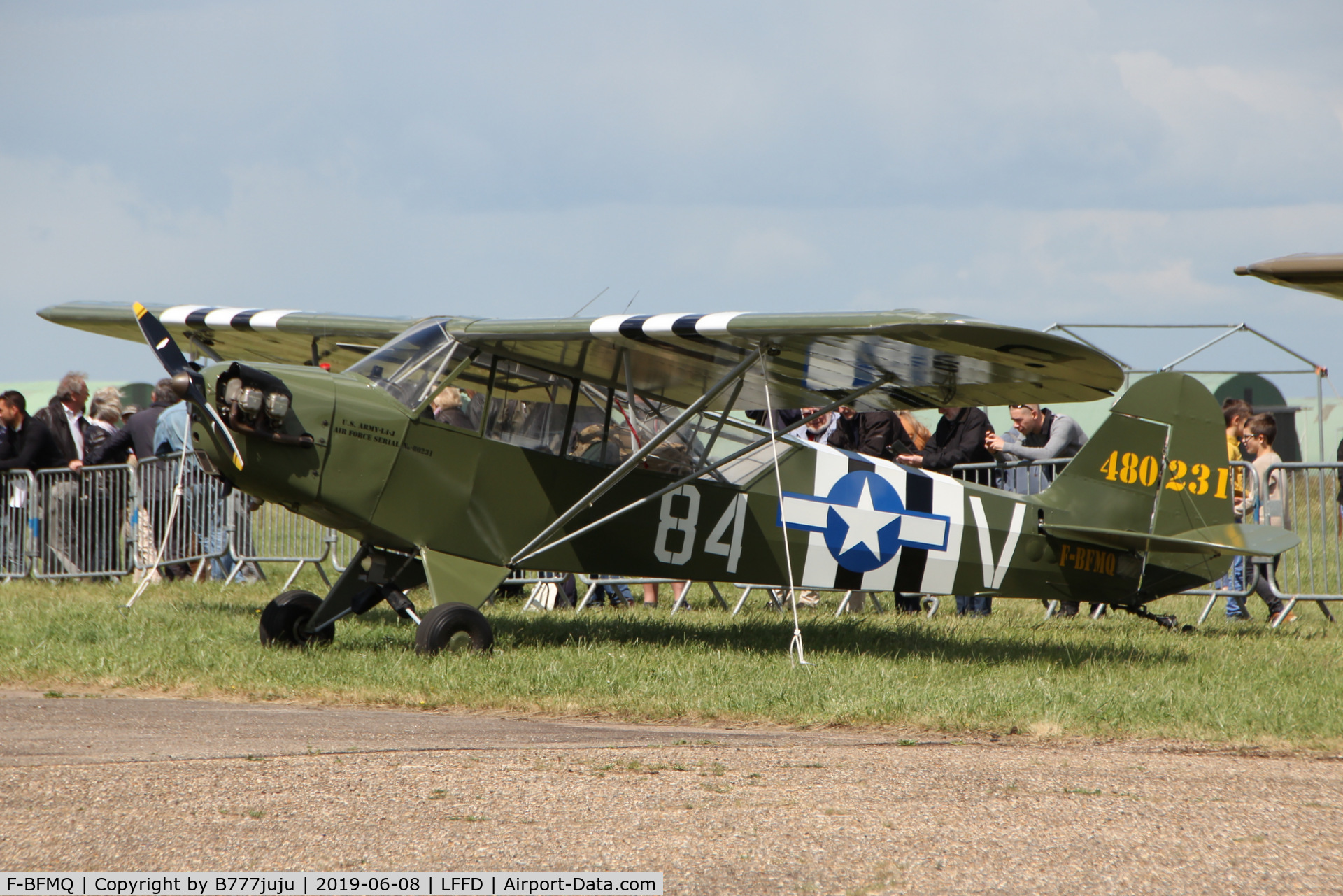F-BFMQ, 1944 Piper L-4J Grasshopper (J3C-65D) C/N 12527, L-Birds back to Normandy