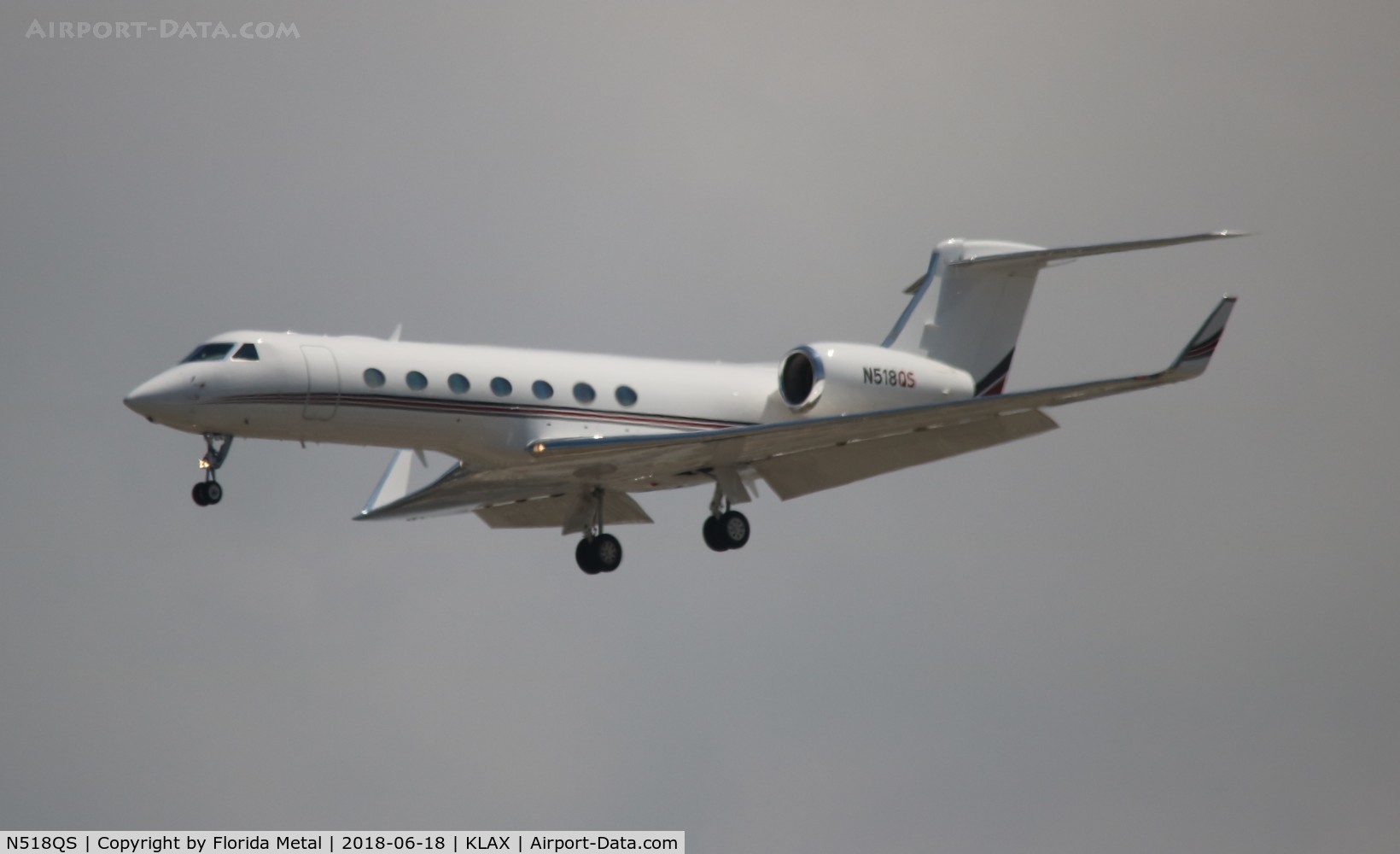 N518QS, 2005 Gulfstream Aerospace GV-SP (G550) C/N 5075, LAX 2018