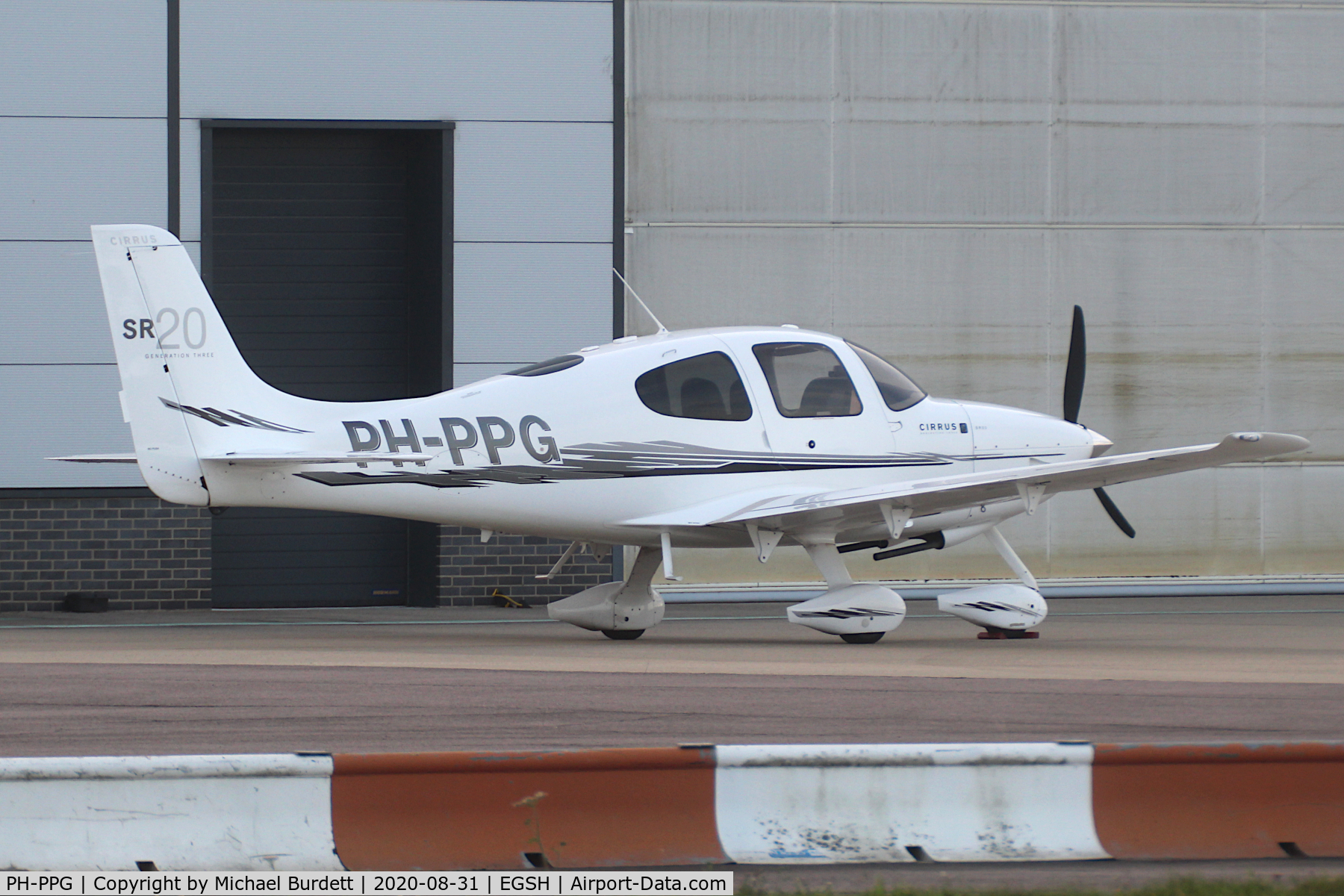 PH-PPG, 2008 Cirrus SR20 C/N 2014, Night Stopping at Norwich