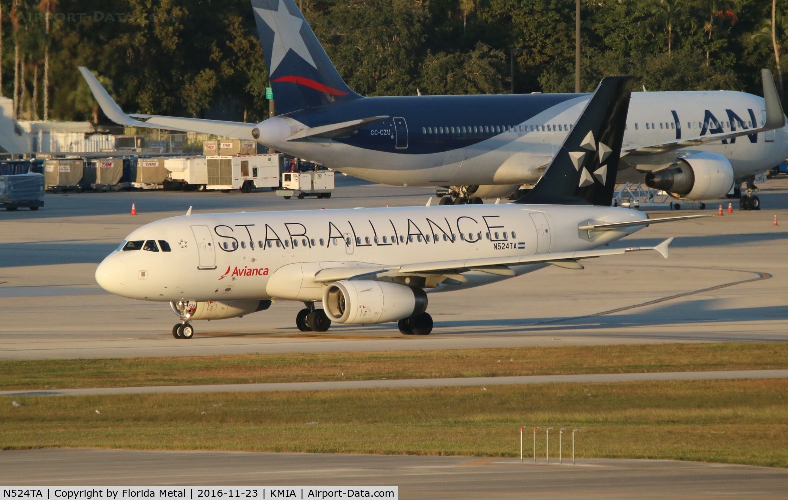 N524TA, 2012 Airbus A319-132 C/N 5280, MIA 2016