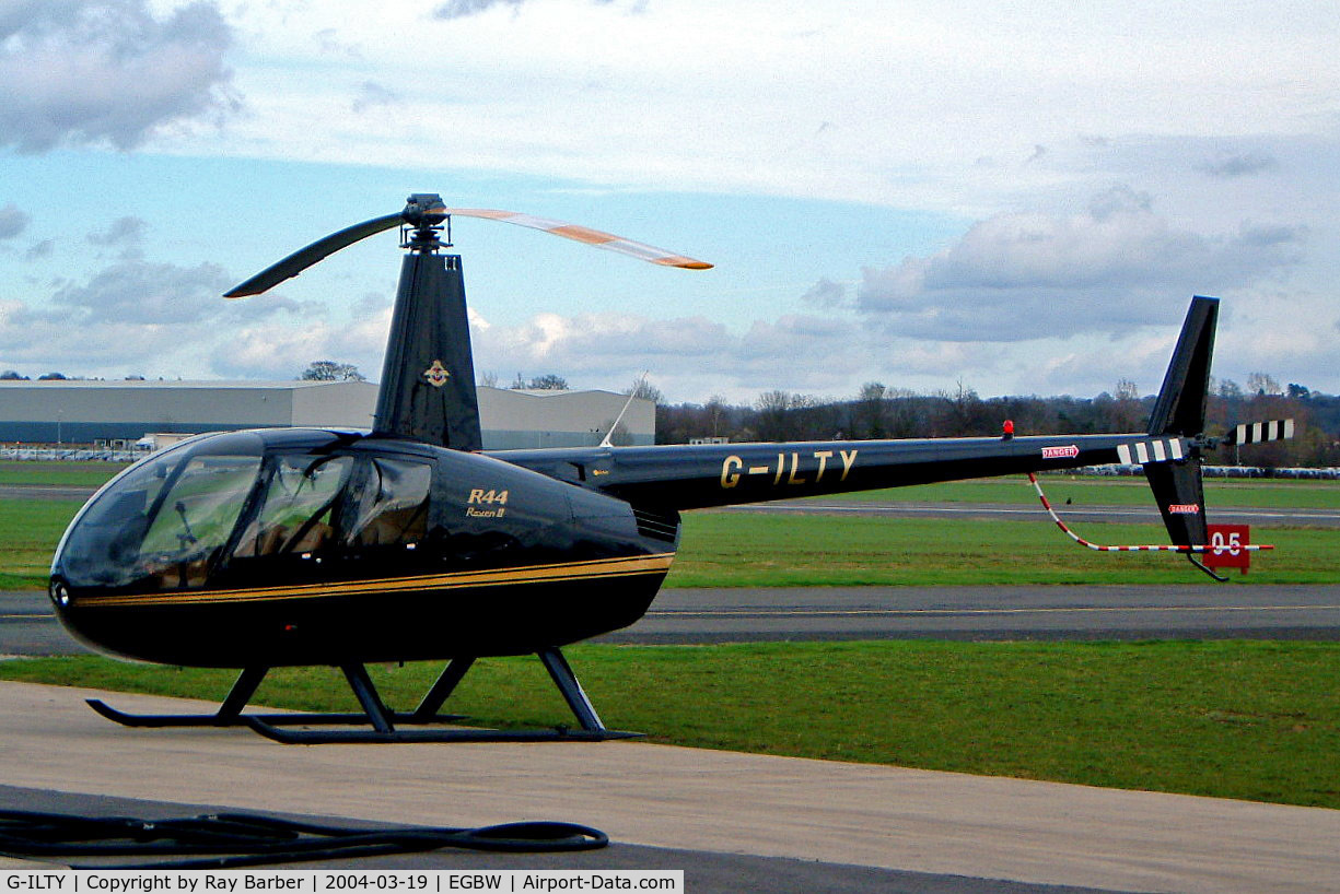 G-ILTY, 2003 Robinson R44 II C/N 10104, G-ILTY   Robinson R-44 Raven II [10104] Wellesbourne Mountford~G 19/03/2004