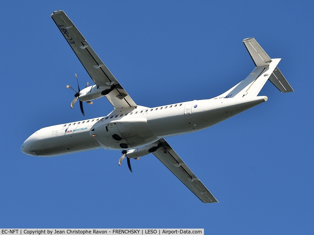EC-NFT, 2014 ATR 72-600 C/N 1198, IB8835 take off to Madrid Barajas