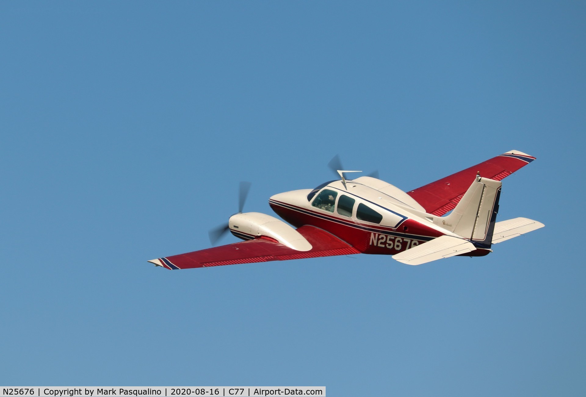 N25676, 1973 Beech 95-B55 (T42A) Baron C/N TC-1597, Beech B55