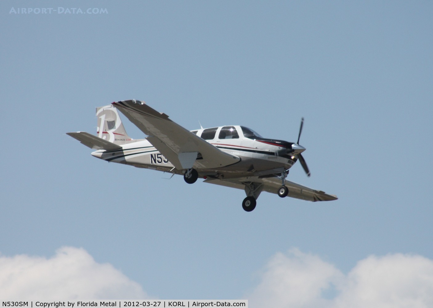 N530SM, Hawker Beechcraft Corp G36 Bonanza C/N E-3968, ORL 2012