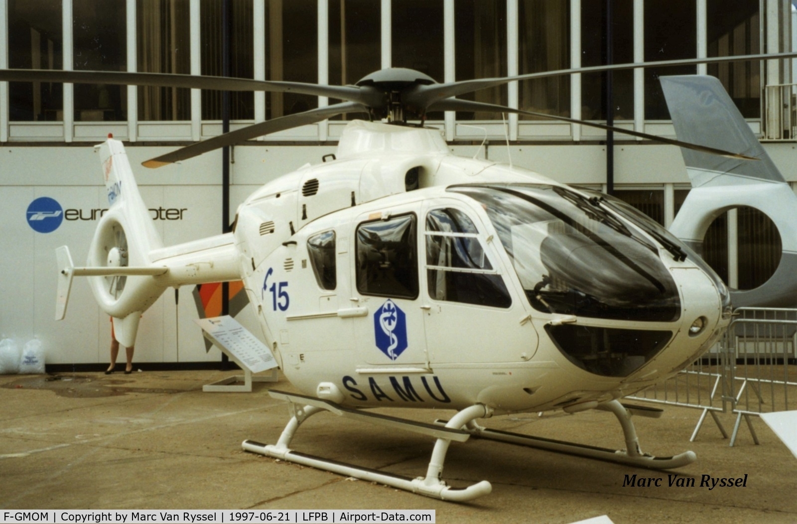F-GMOM, Eurocopter EC-135T-1 C/N 0023, Paris Air Show 1997.