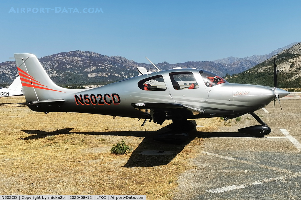 N502CD, 2004 Cirrus SR22 G2 C/N 1149, Parked with new colours.