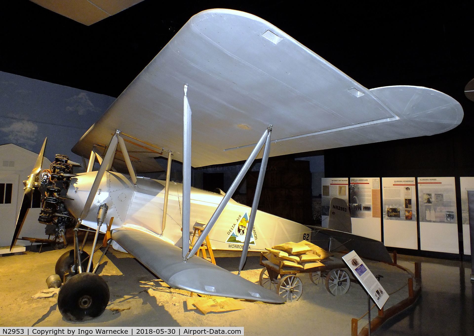 N2953, 1925 Huff PETREL C/N 62, Huff-Daland Duster Petrel at the Southern Museum of Flight, Birmingham AL