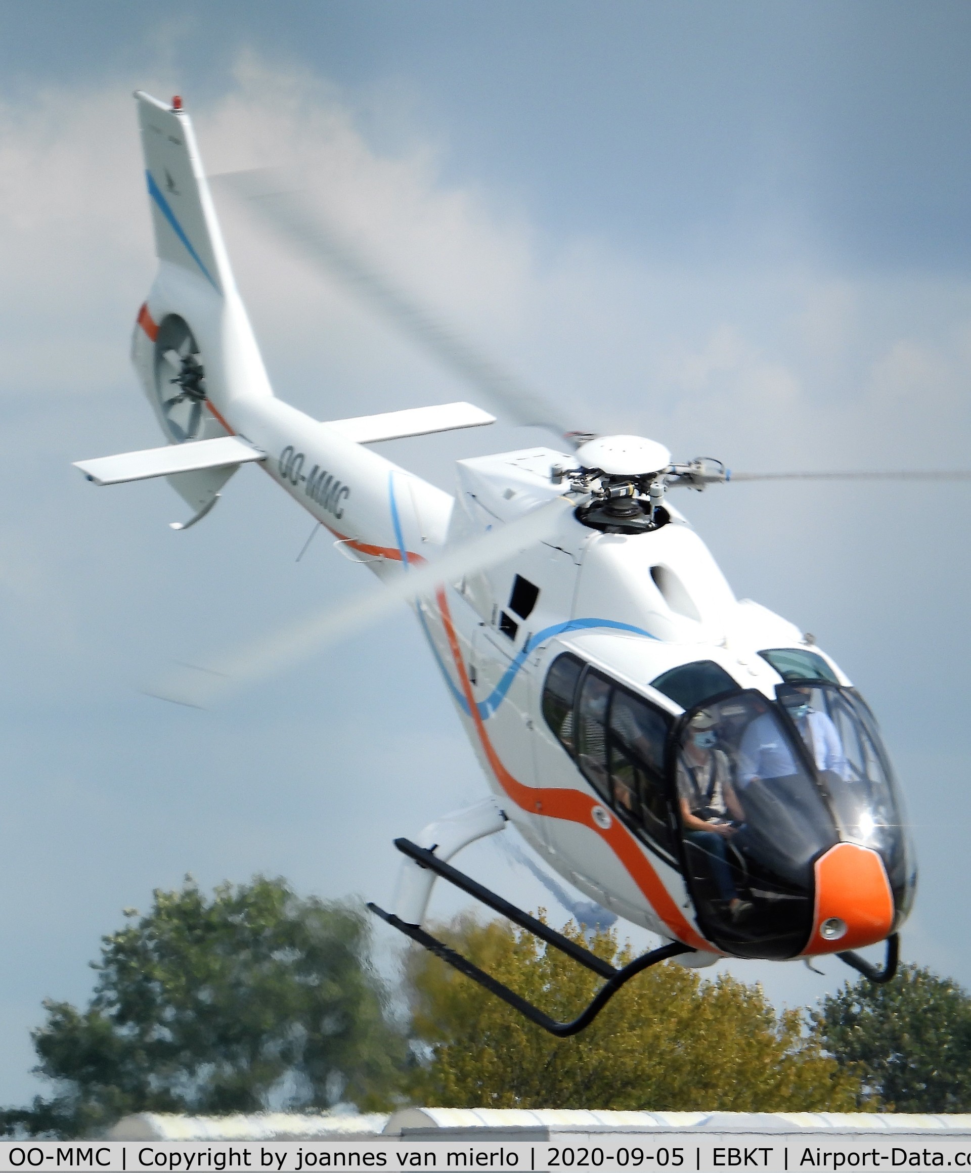 OO-MMC, 2000 Eurocopter EC-120B Colibri C/N 1108, T/O Wevelgem, Belgium