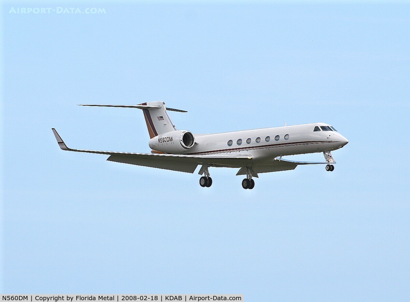 N560DM, 2004 Gulfstream Aerospace GV-SP (G550) C/N 5045, DAB 2008