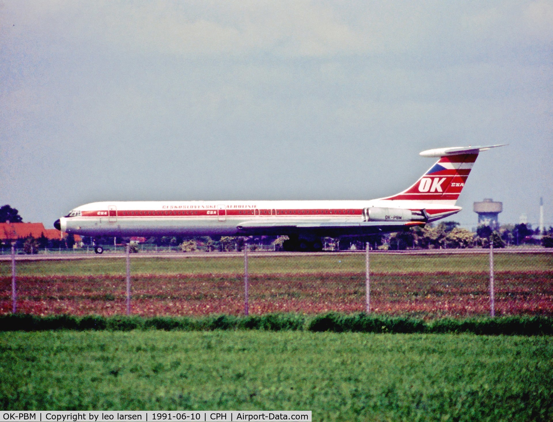 OK-PBM, 1985 Ilyushin Il-62M C/N 1545951, Copenhagen 10.6.1991