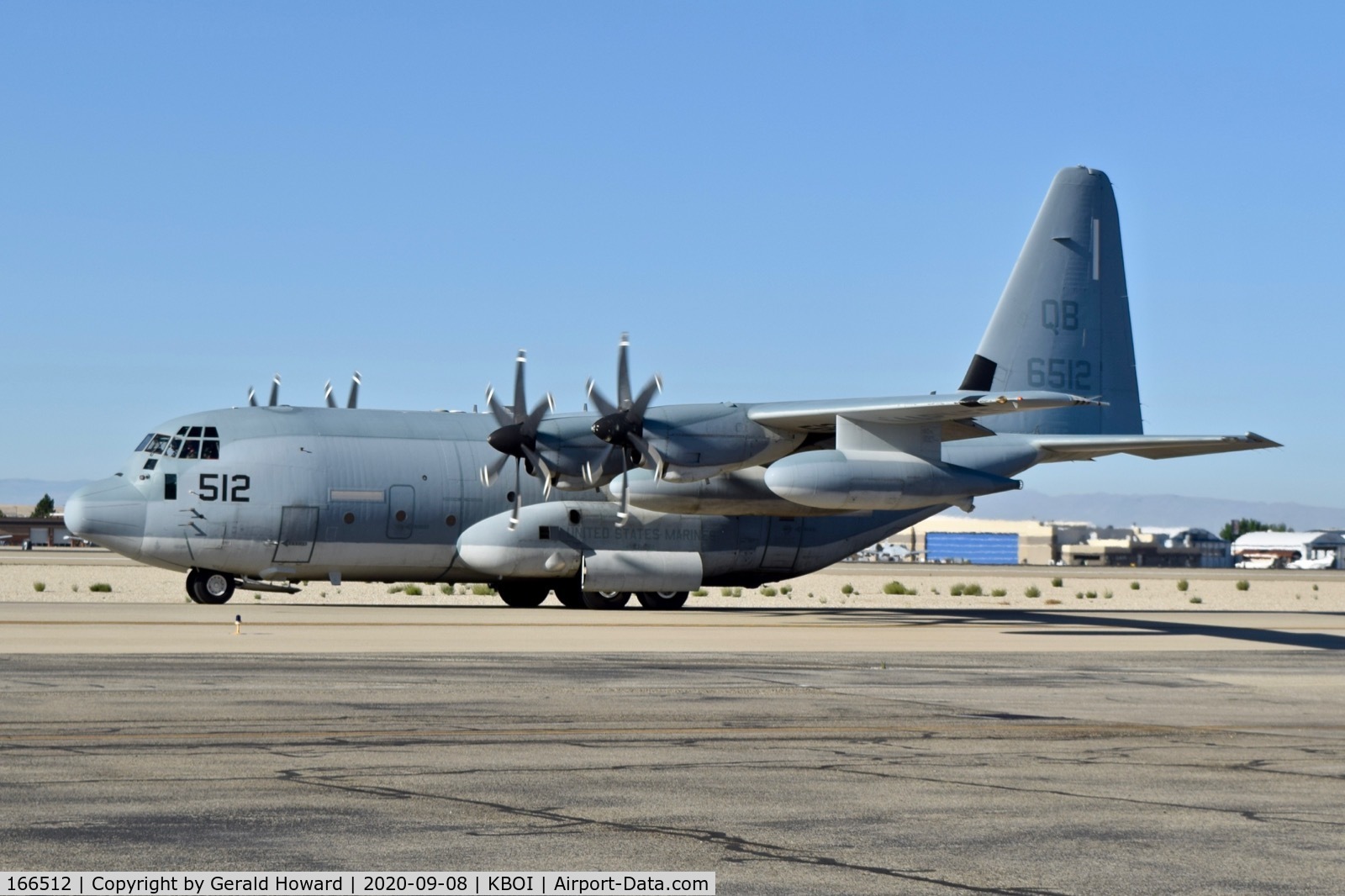 166512, Lockheed Martin KC-130J Hercules C/N 382-5554, Climb out from RWY 10L.