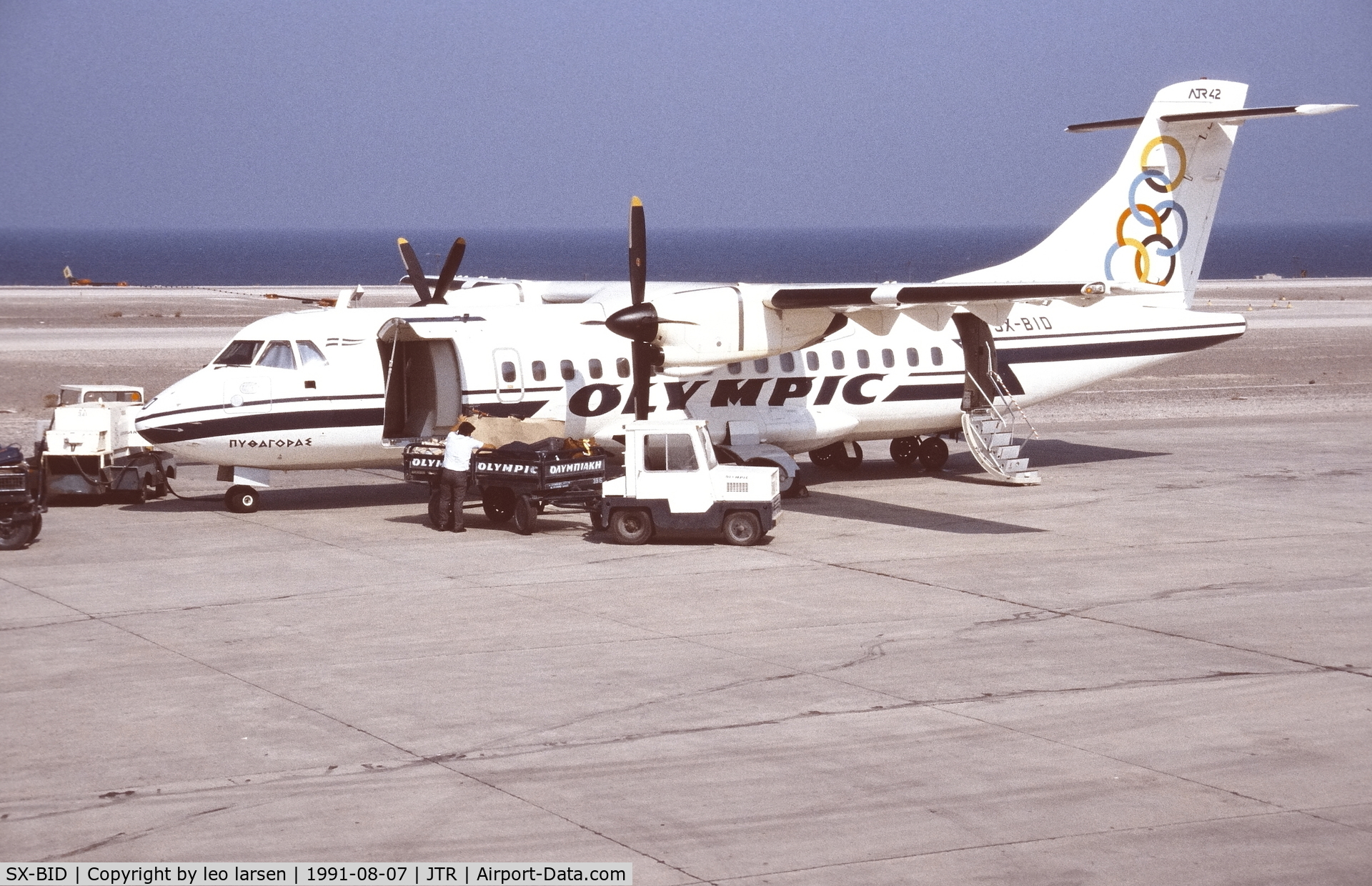 SX-BID, 1990 ATR 42-320 C/N 219, Santorini 7.8.1991