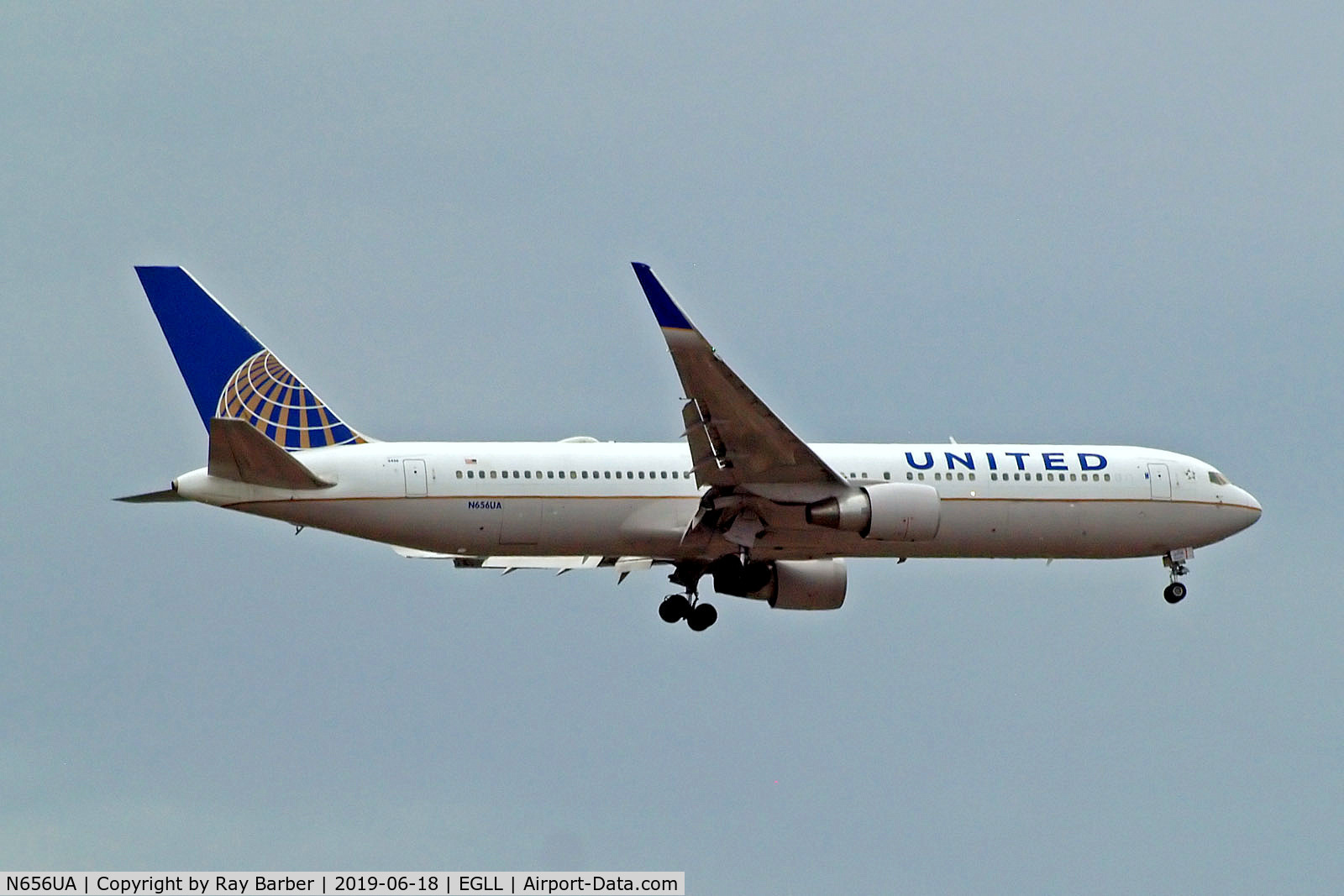 N656UA, 1992 Boeing 767-322 C/N 25394, N656UA   Boeing 767-322ER [25394] (United Airlines) Home~G 18/06/2019