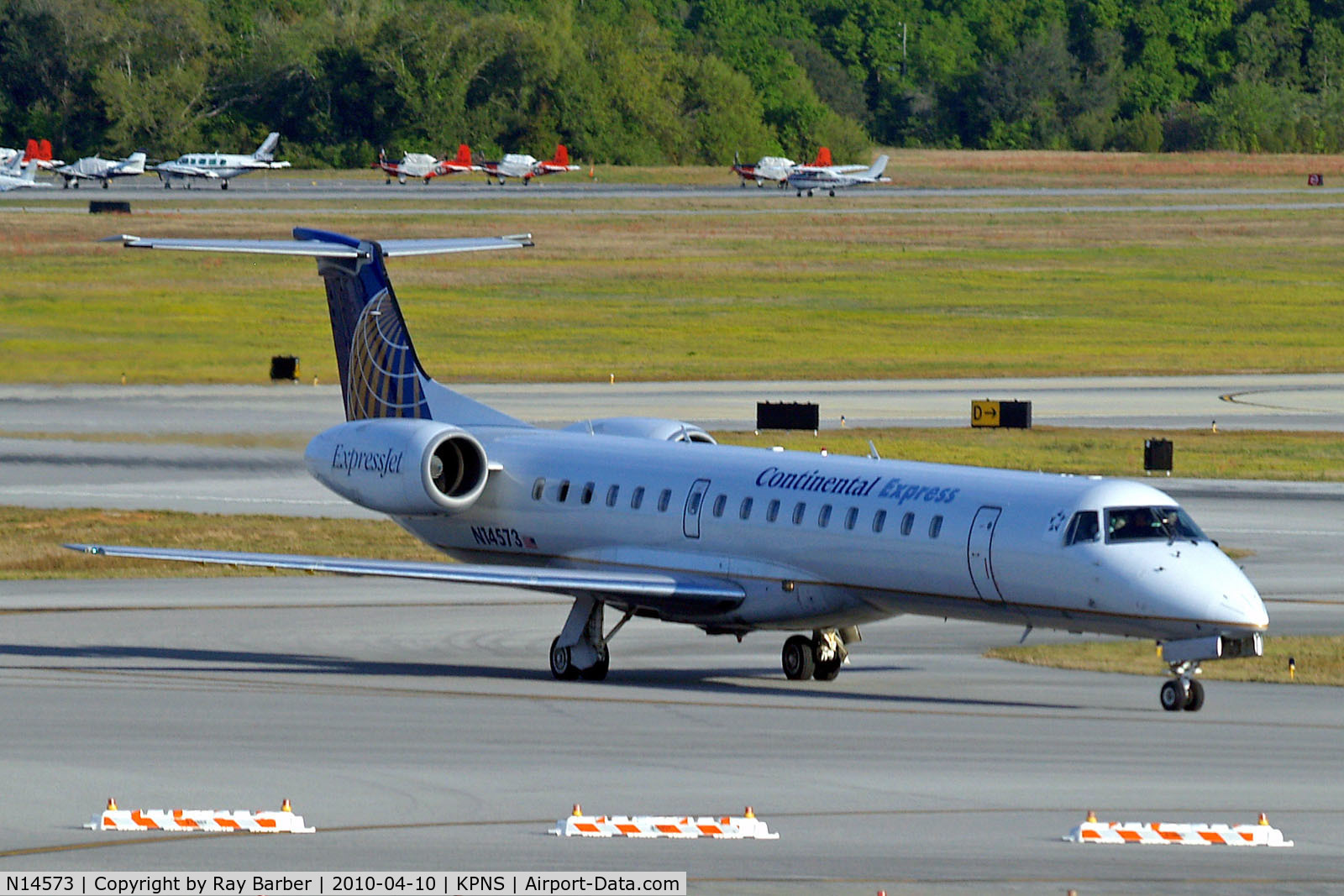 N14573, 2002 Embraer ERJ-145LR (EMB-145LR) C/N 145638, N14573   Embraer ERJ-145LR [145638] (Continental Express) Pensacola Regional~N 10/04/2010