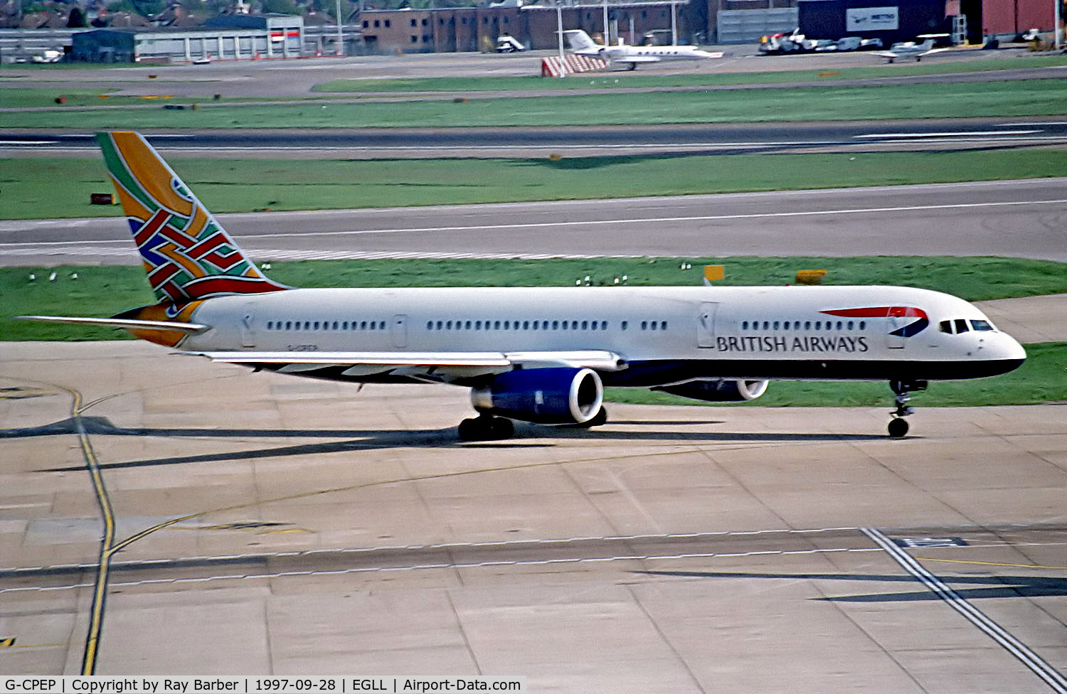 G-CPEP, 1991 Boeing 757-2Y0 C/N 25268, G-CPEP   Boeing 757-2Y0 [25268] (British Airways) Heathrow~G 28/09/1997