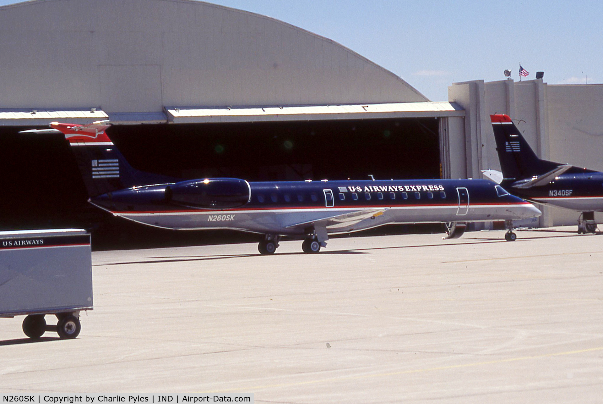 N260SK, 1999 Embraer ERJ-145LR (EMB-145LR) C/N 145128, Brand New at IND for Chatauqua