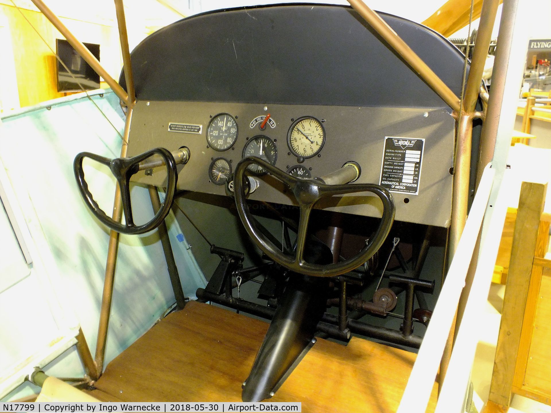 N17799, Aeronca K C/N K-66, Aeronca K 1 Scout (minus wings and starboard outer skin) at the Southern Museum of Flight, Birmingham AL  #c