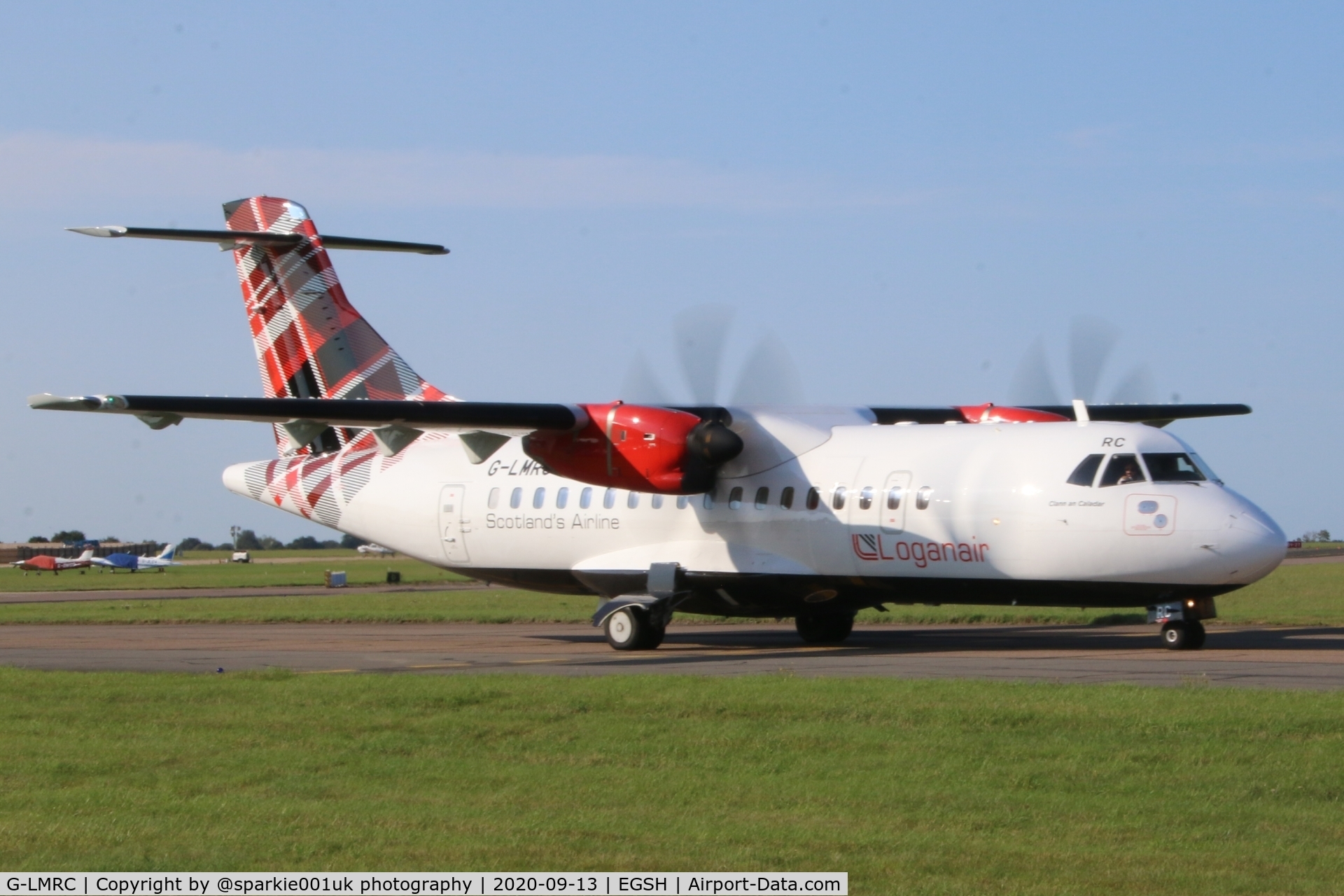 G-LMRC, 1996 ATR 42-500 C/N 480, Seen arriving at Norwich