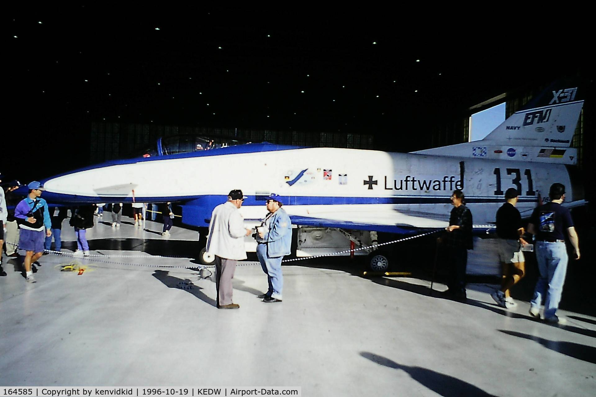 164585, Rockwell-MBB X-31A C/N 2, At the 1996 Edwards Open House.