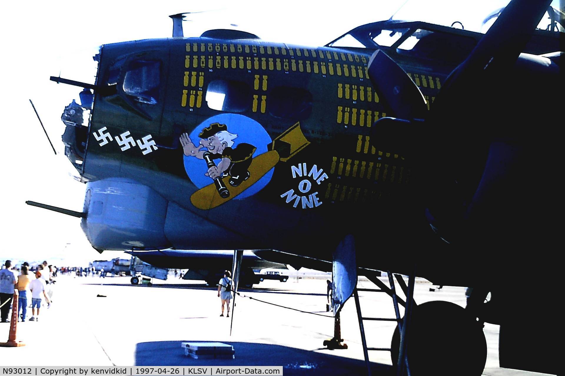 N93012, 1944 Boeing B-17G-30-BO Flying Fortress C/N 32264, At the 1997 Golden Air Tattoo, Nellis.