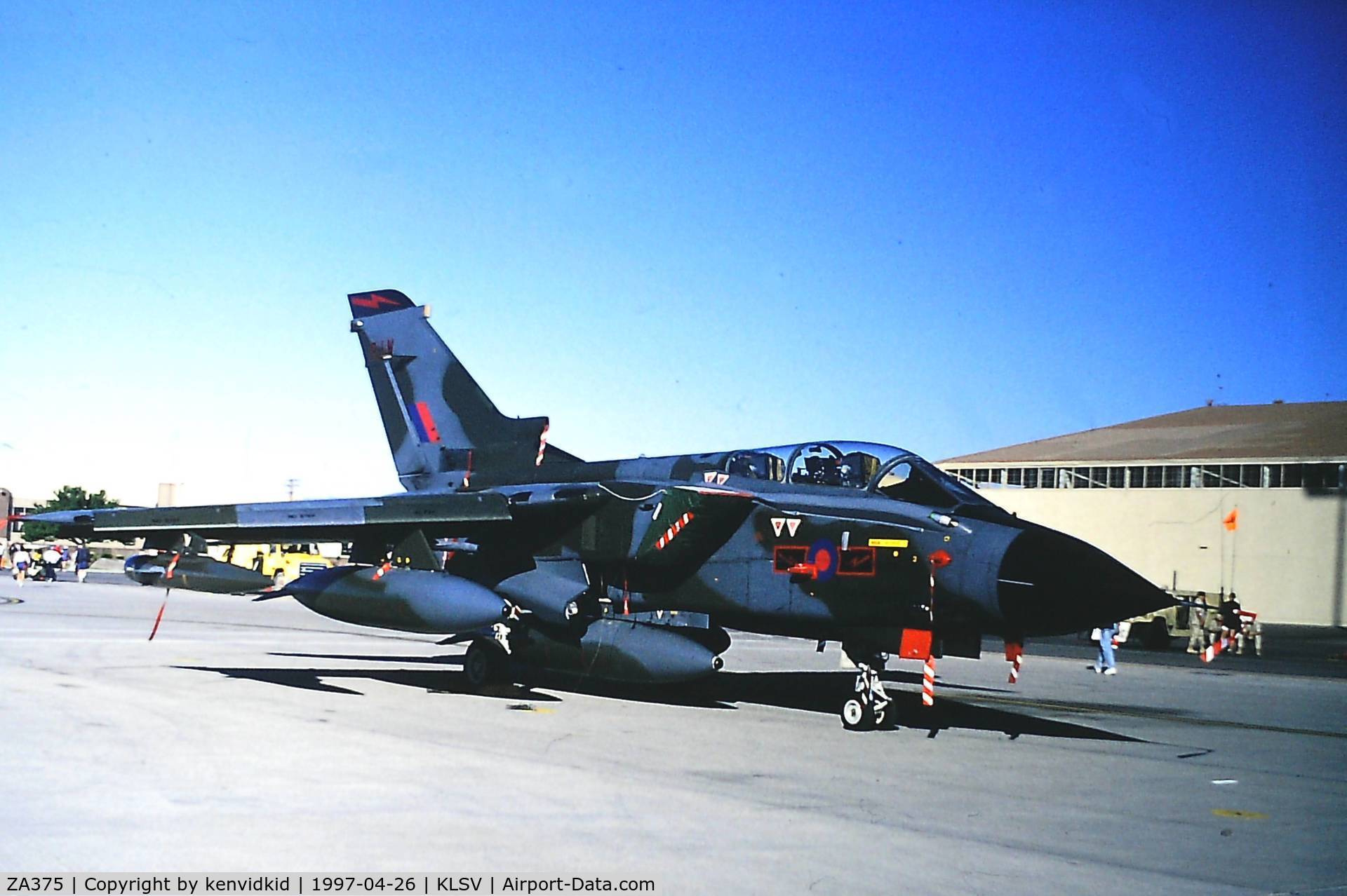 ZA375, 1982 Panavia Tornado GR.1 C/N 180/BS057/3089, At the 1997 Golden Air Tattoo, Nellis.