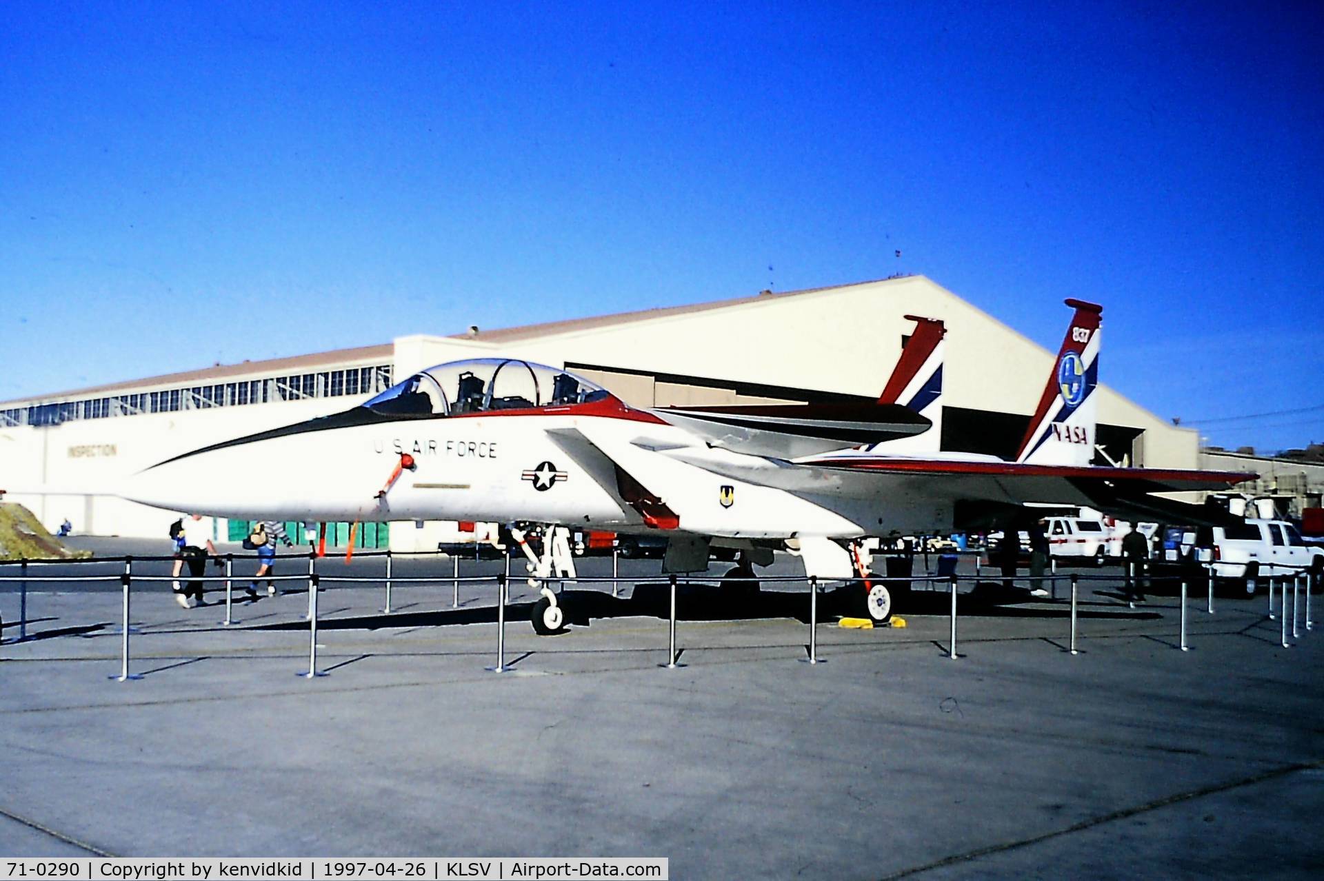 71-0290, 1971 McDonnell Douglas TF-15A Eagle C/N 8/B001, At the 1997 Golden Air Tattoo, Nellis.
ACTIVE F-15