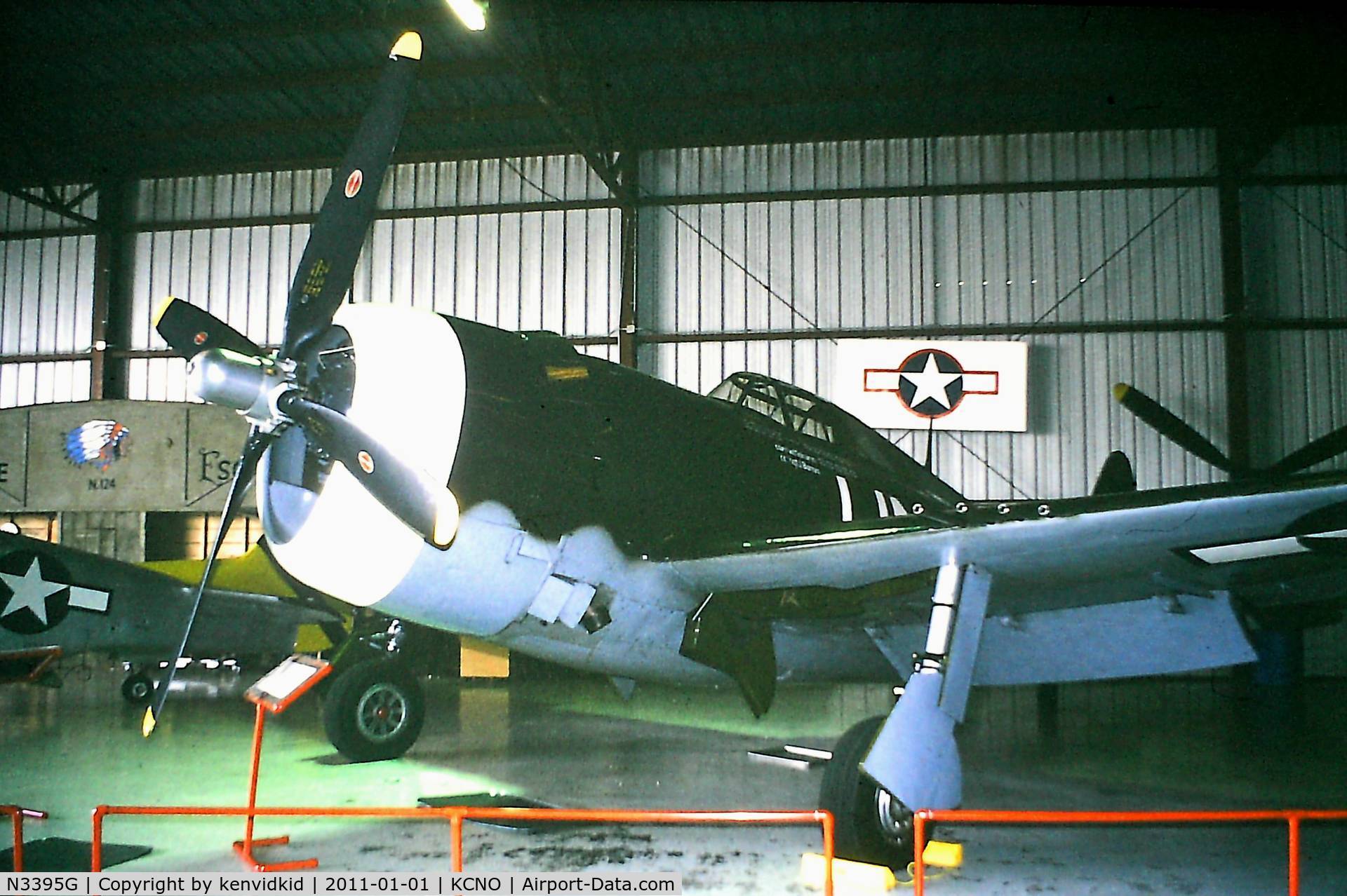 N3395G, 1942 Republic P-47G-15-CU Thunderbolt C/N 42-25254, At Chino circa 1996.