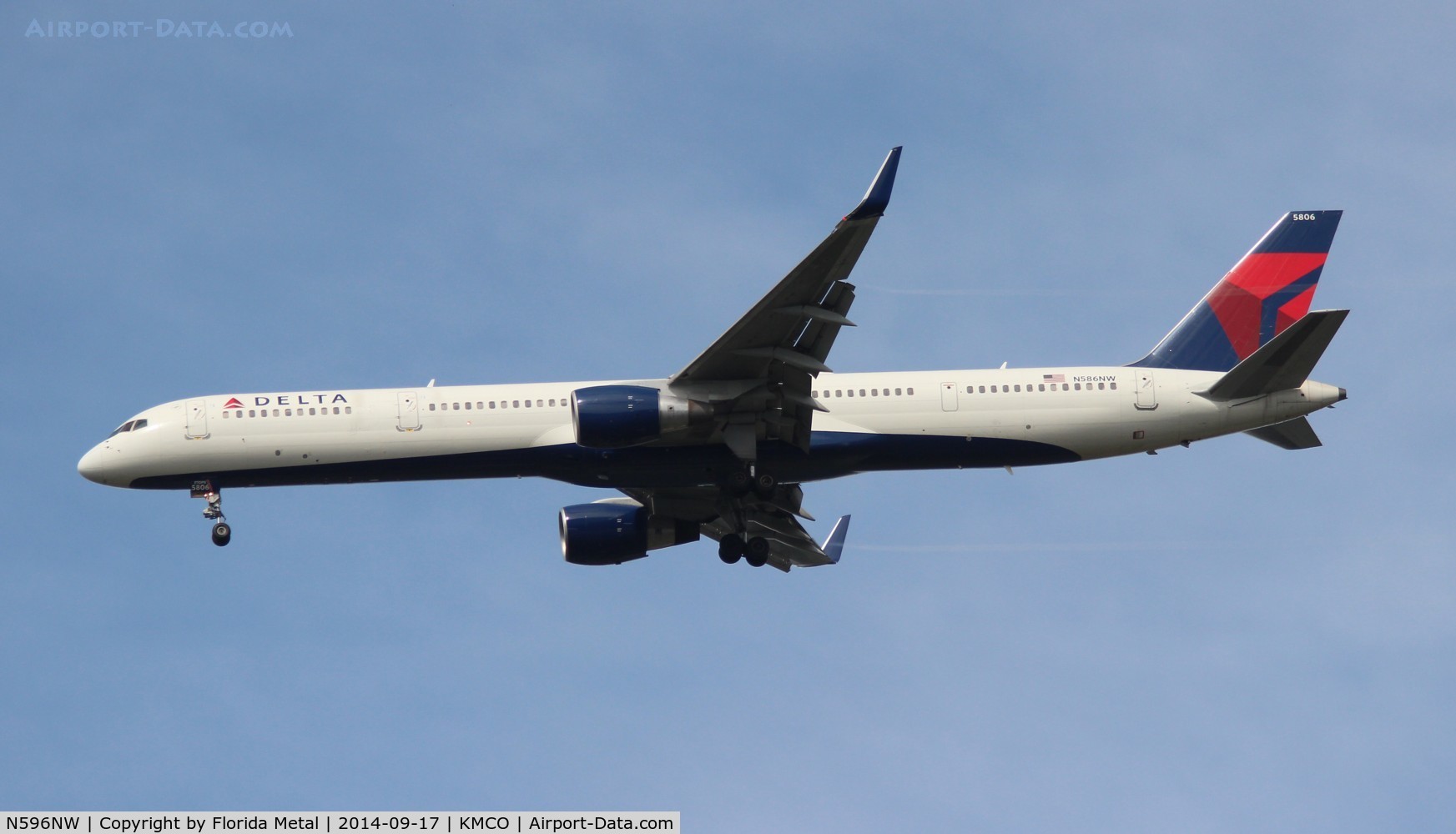 N596NW, 2003 Boeing 757-351 C/N 32996, MCO 2014