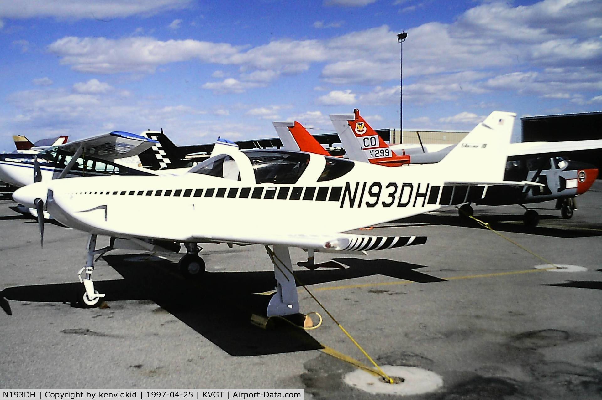 N193DH, 1993 Stoddard-Hamilton Glasair III C/N 3194, At North Las Vegas Airport prior to attending the Golden Air Tattoo at Nellis.