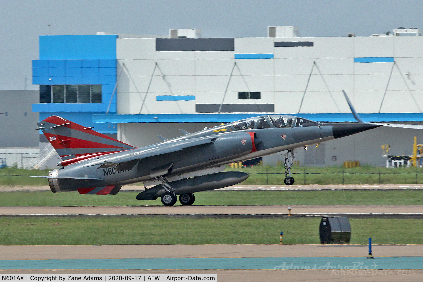 N601AX, Dassault Mirage F.1B C/N 502, ATAC Mirage landing at Alliance Airport - Fort Worth, TX