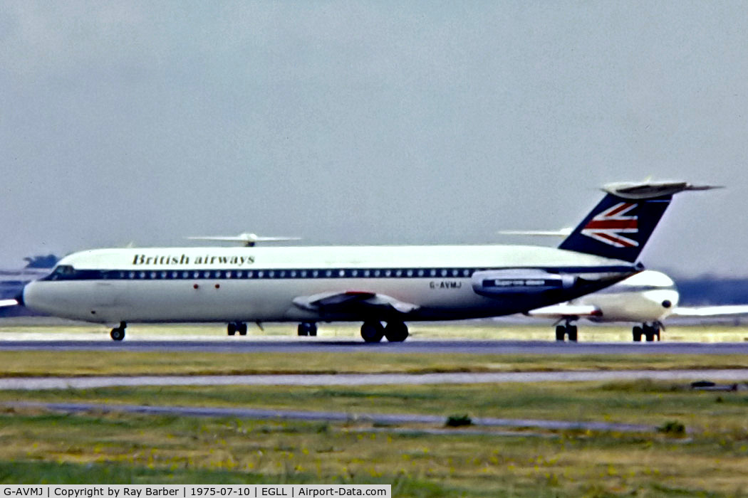 G-AVMJ, 1968 BAC 111-510ED One-Eleven C/N BAC.138, G-AVMJ   BAC 111/510ED One-Eleven [138] (British Airways) Heathrow~G 10/07/1975