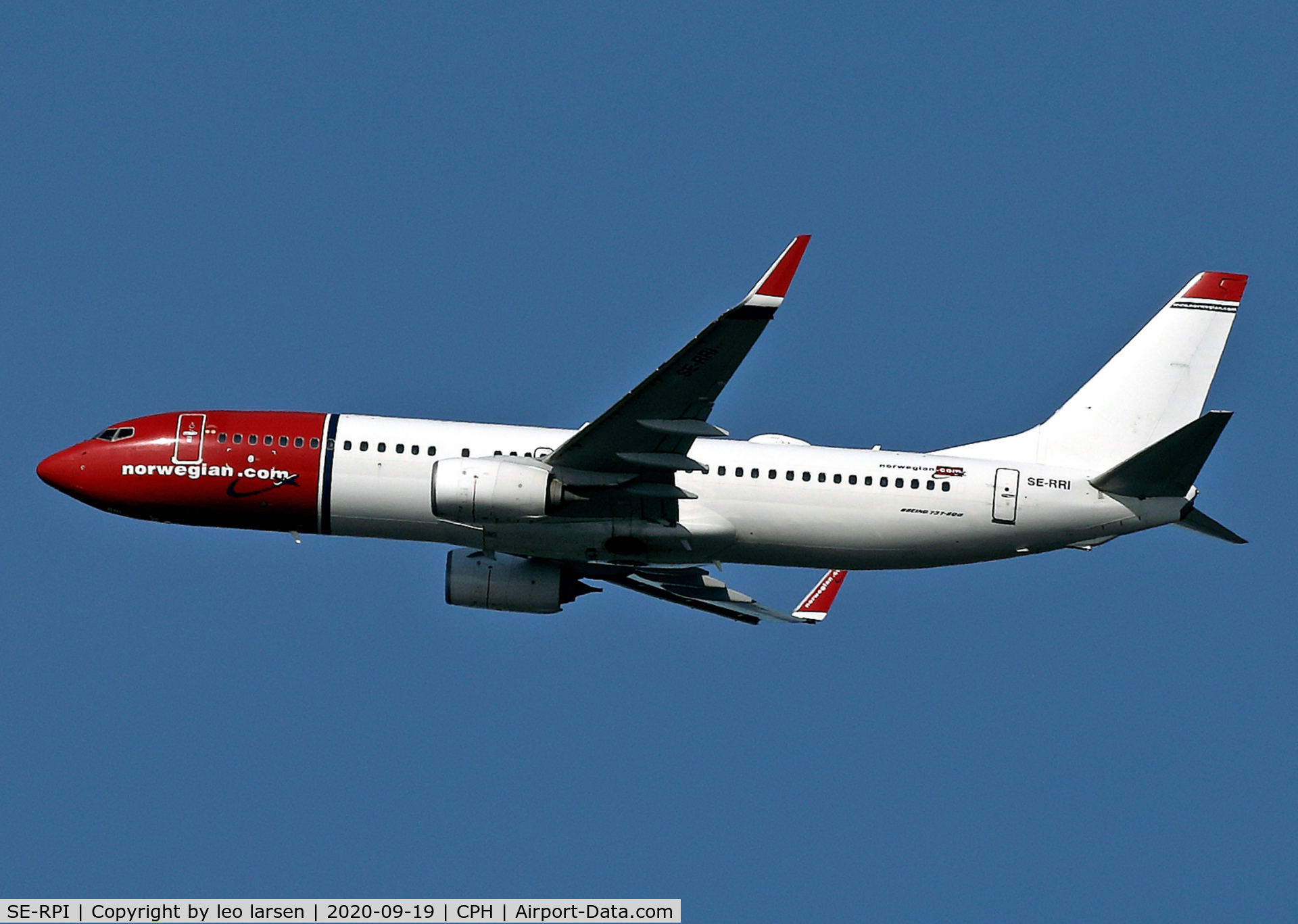 SE-RPI, 2016 Boeing 737-8JP C/N 42072, Copenhagen 19.9.2020