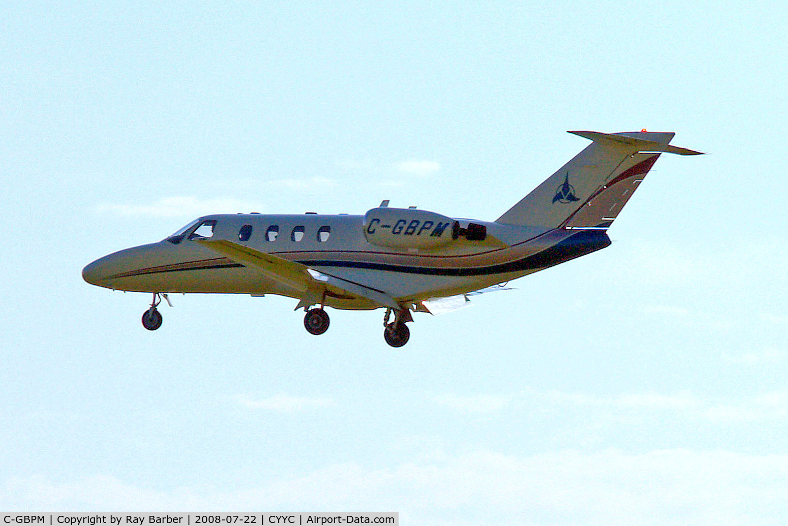 C-GBPM, 1998 Cessna 525 CitationJet C/N 525-0287, C-GBPM   Cessna Citation Jet [525-0287] Calgary Int'l 22/07/2008