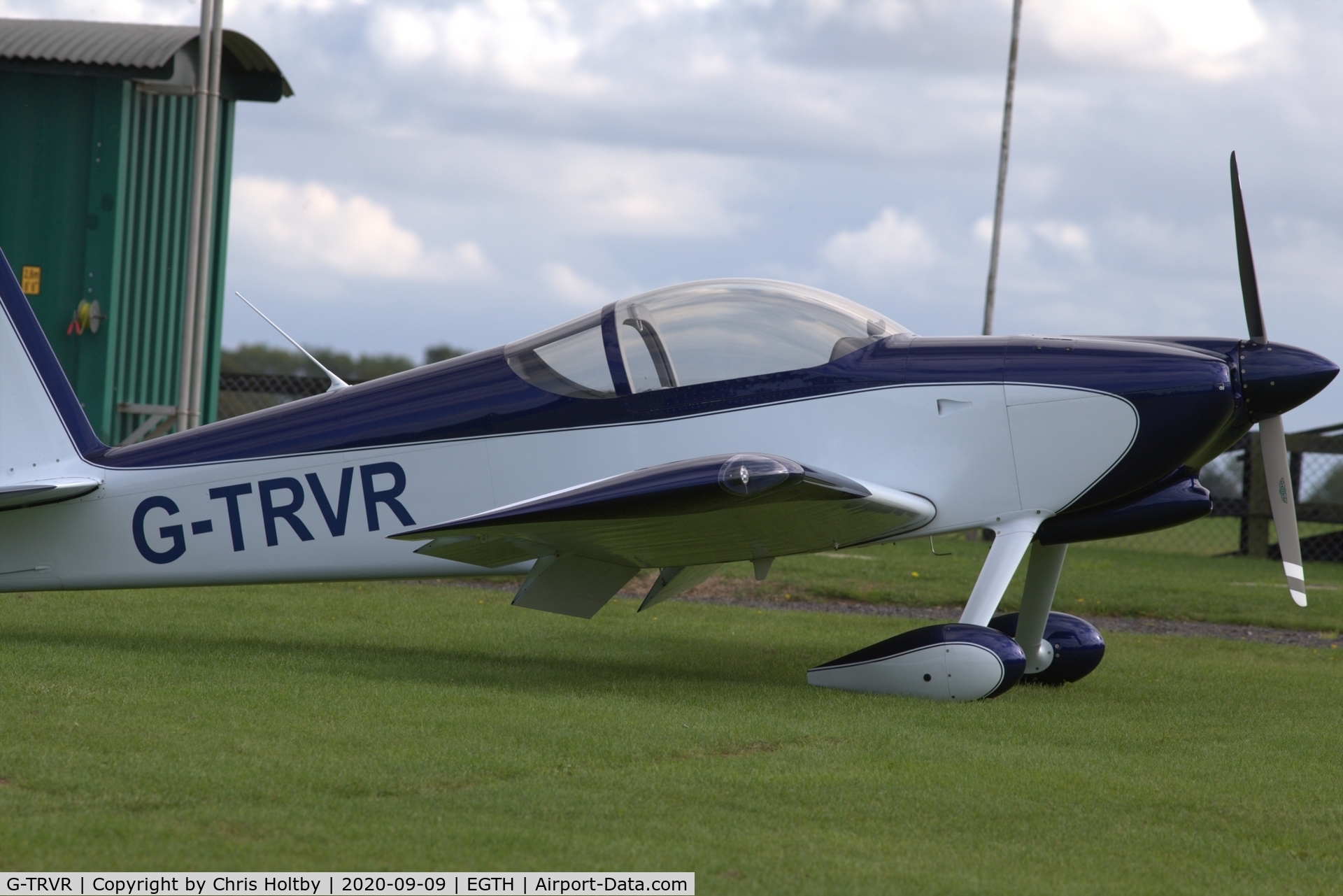 G-TRVR, 2013 Vans RV-7 C/N LAA 323-14882, Vans RV-7 sporting its finished paint job at Old Warden